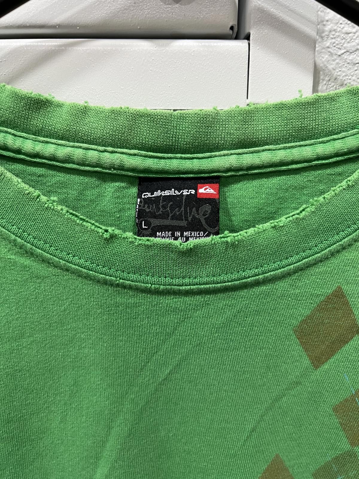 Quicksilver Y2K Green Quicksilver Pattern Tee Size US L / EU 52-54 / 3 - 3 Thumbnail
