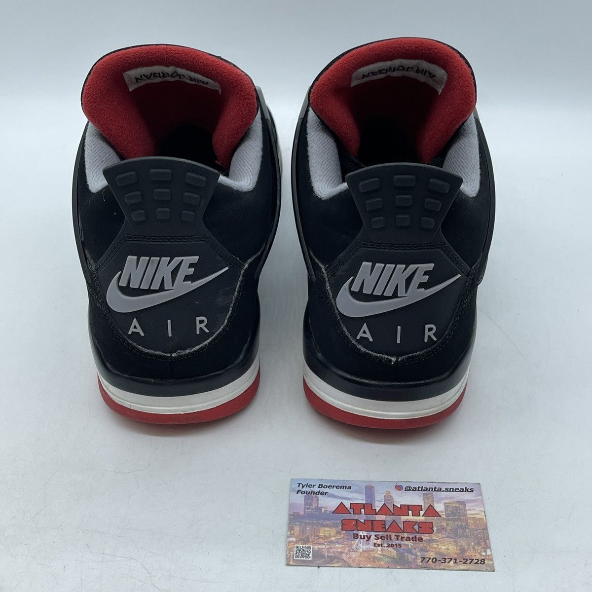 Jordan Brand Air Jordan 4 bred Size US 10.5 / EU 43-44 - 3 Thumbnail