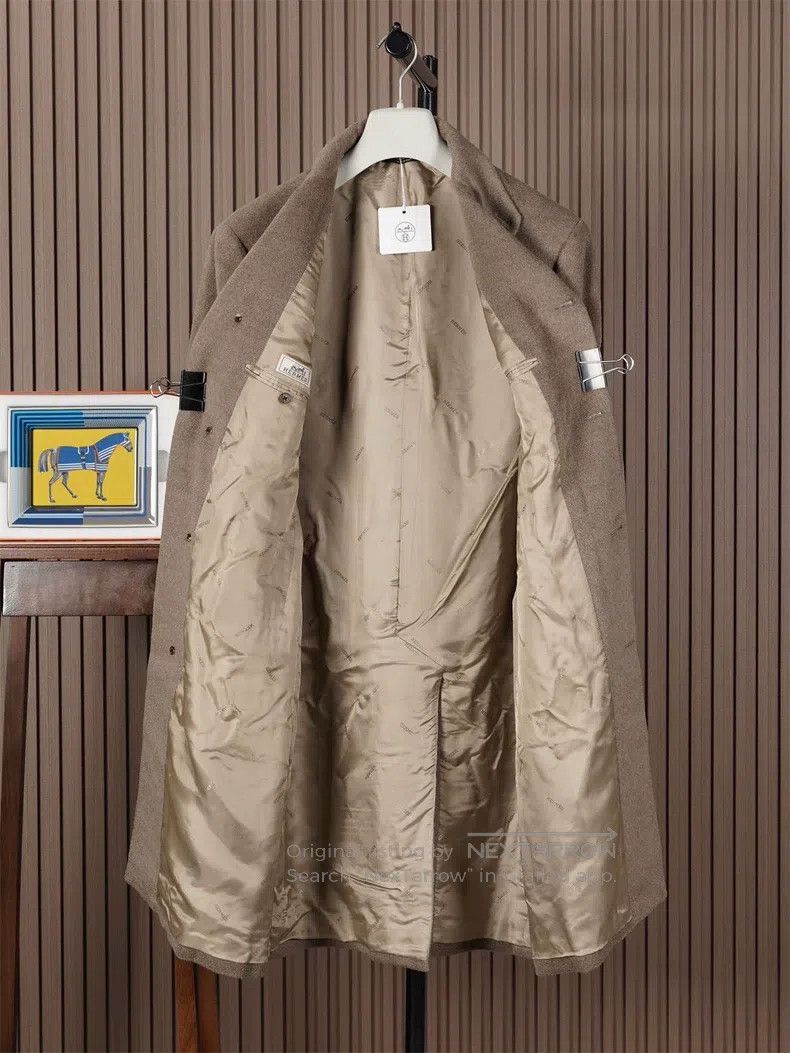 Hermes Hermes Men's Autumn/Winter Cashmere Coat Size US M / EU 48-50 / 2 - 2 Thumbnail