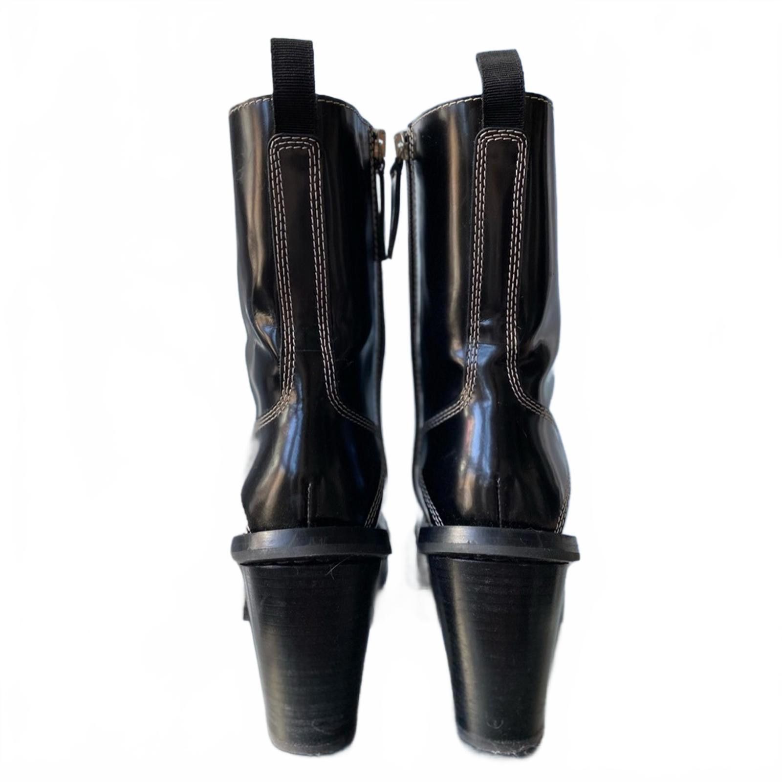 Acne Studios Acne Studios Leather Heeled Combat Boots Lug Sole 39 Size US 9 / IT 39 - 5 Thumbnail