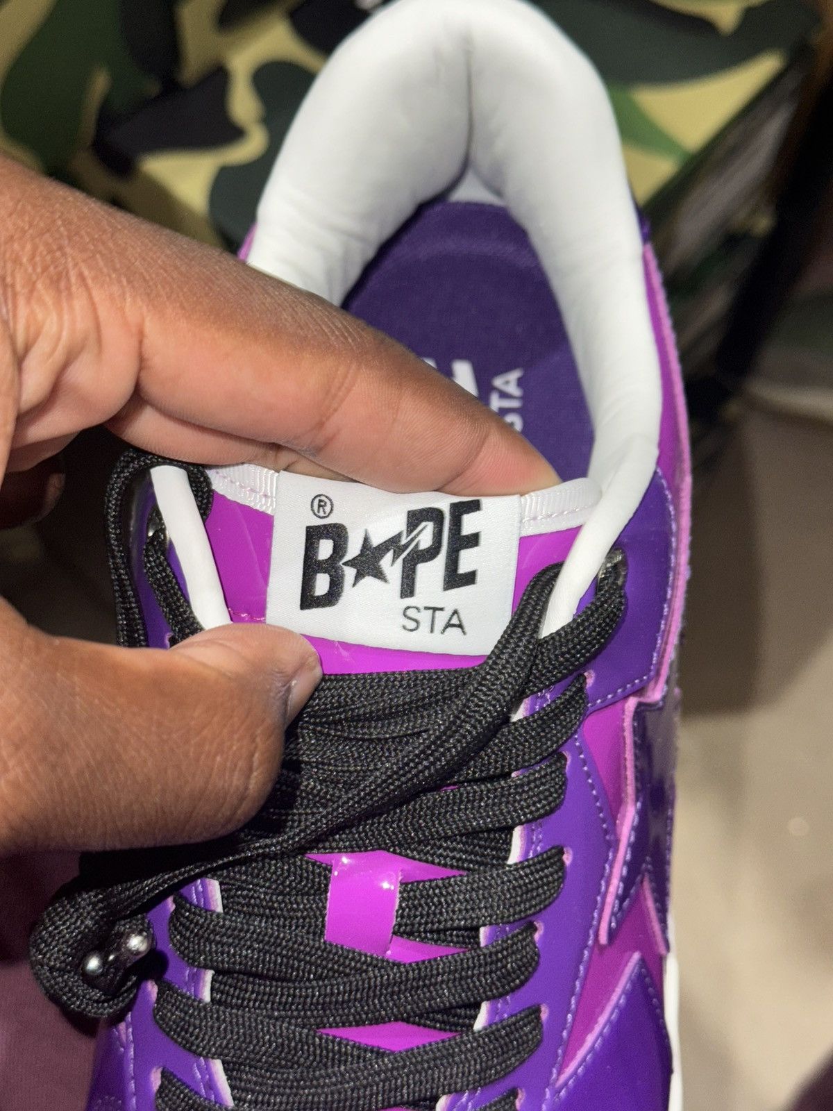 Bape A BATHING APE BAPE PURPLE SNEAKERS 11M WITH BOX Size US 11 / EU 44 - 8 Thumbnail