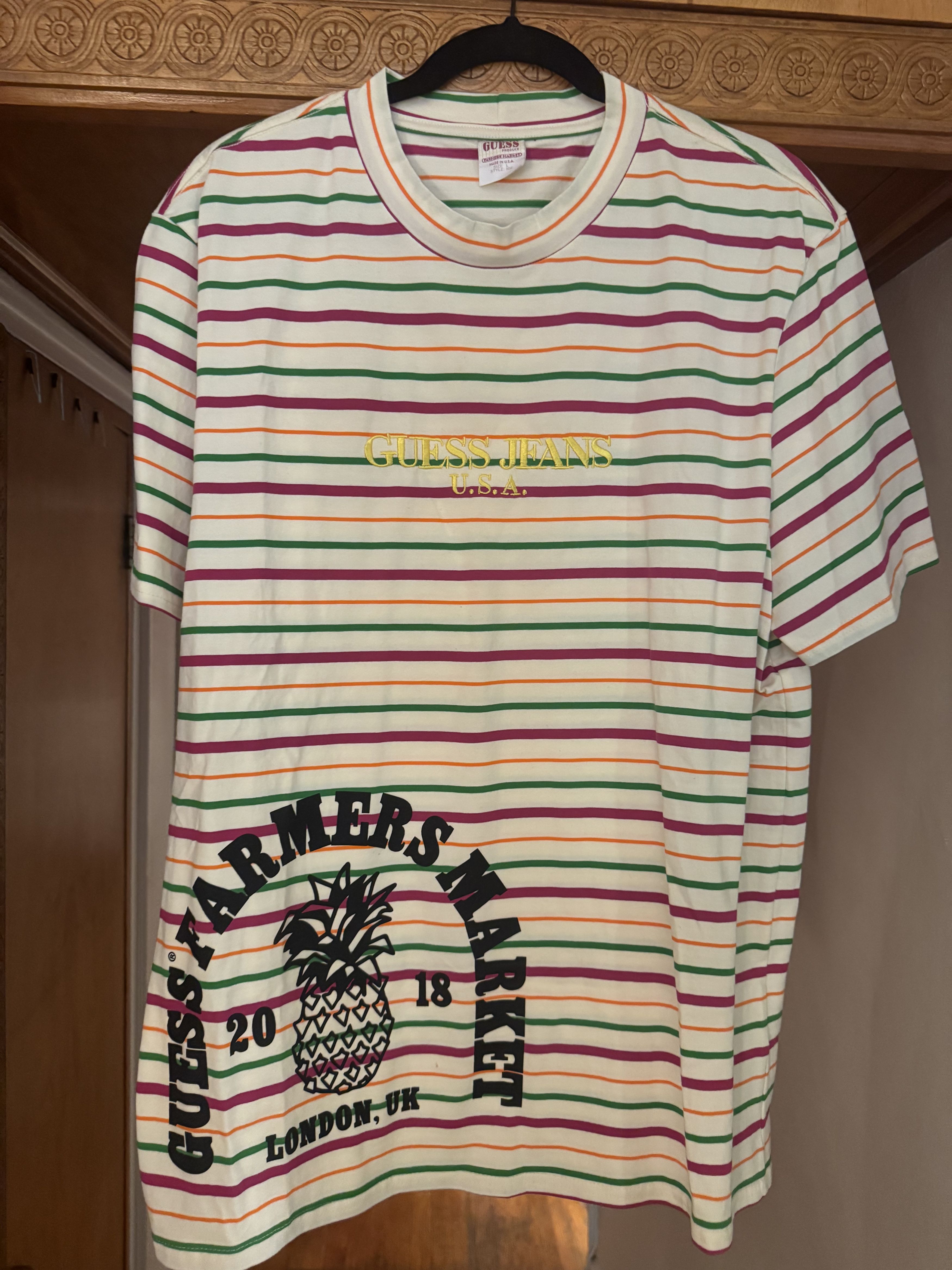 Guess Guess Jeans x Sean Wotherspoon London Tee Size US L / EU 52-54 / 3 - 1 Thumbnail