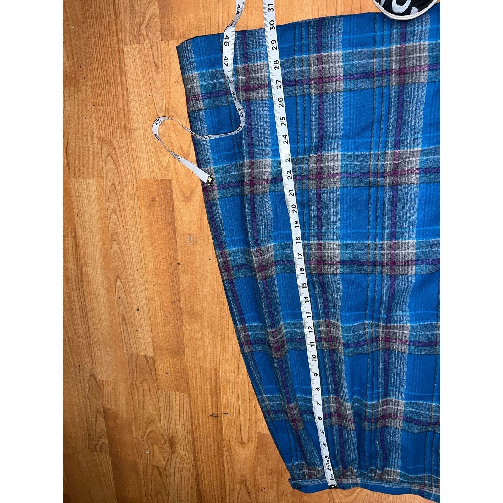 Pendleton Vintage Pendleton Skirt Pure Virgin Wool Blue Plaid 14 Size 30" / US 8 / IT 44 - 7 Thumbnail
