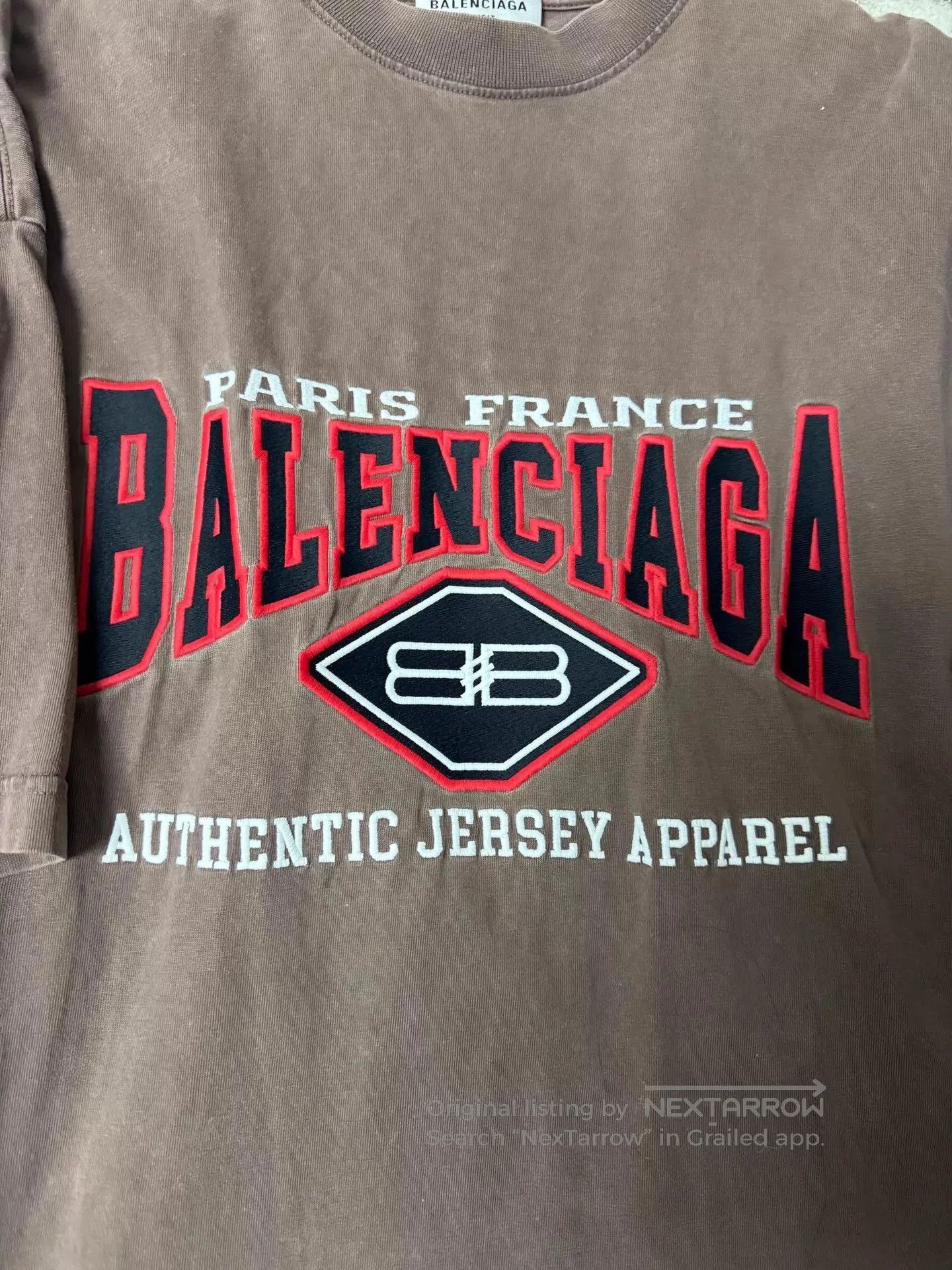 Balenciaga Brown Short Sleeve Graphic T-Shirt. Size US M / EU 48-50 / 2 - 2 Thumbnail