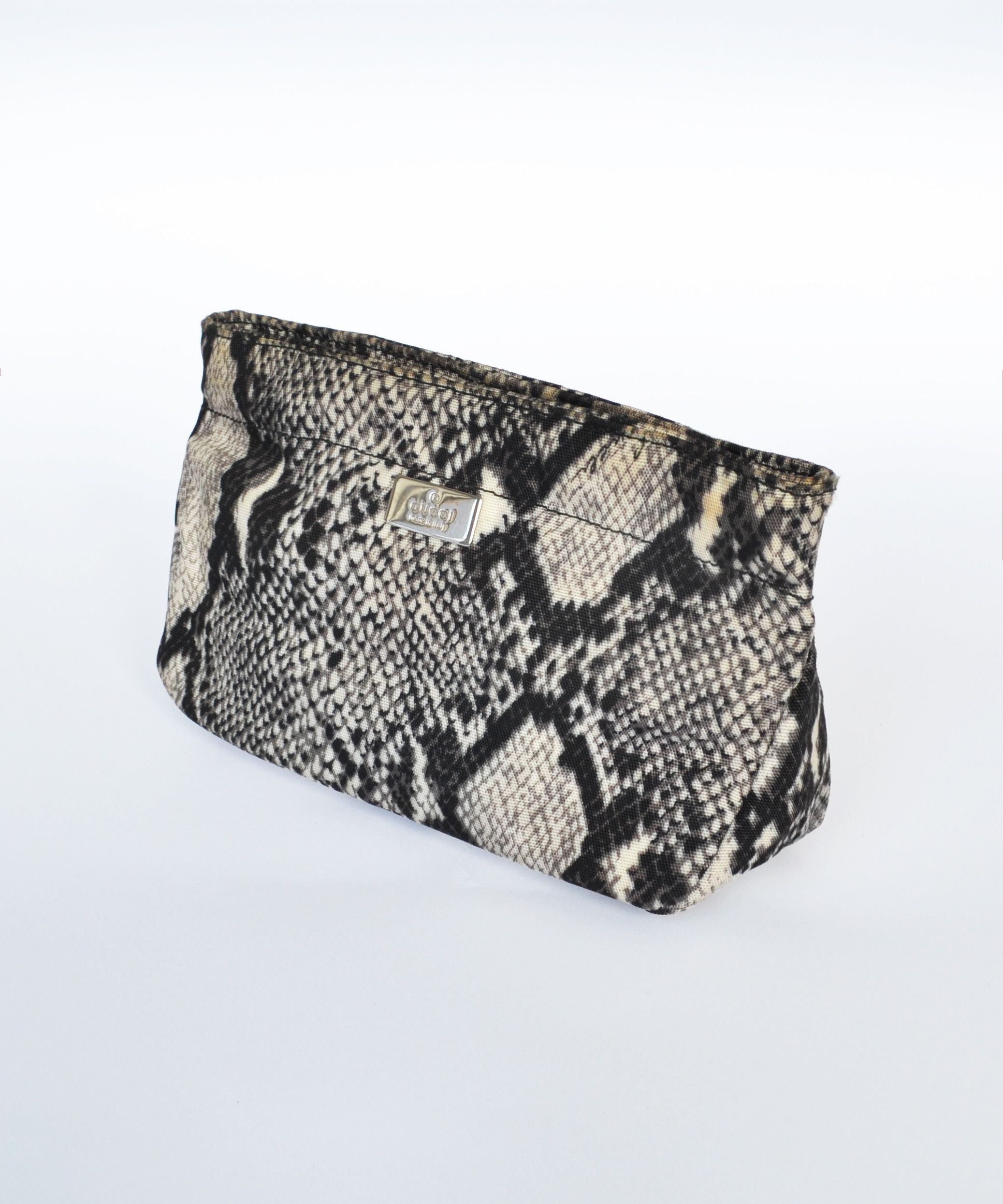 Gucci GUCCI Pouch Bag Clutch Cosmetic Zip Mini Print Snake Size ONE SIZE - 2 Thumbnail