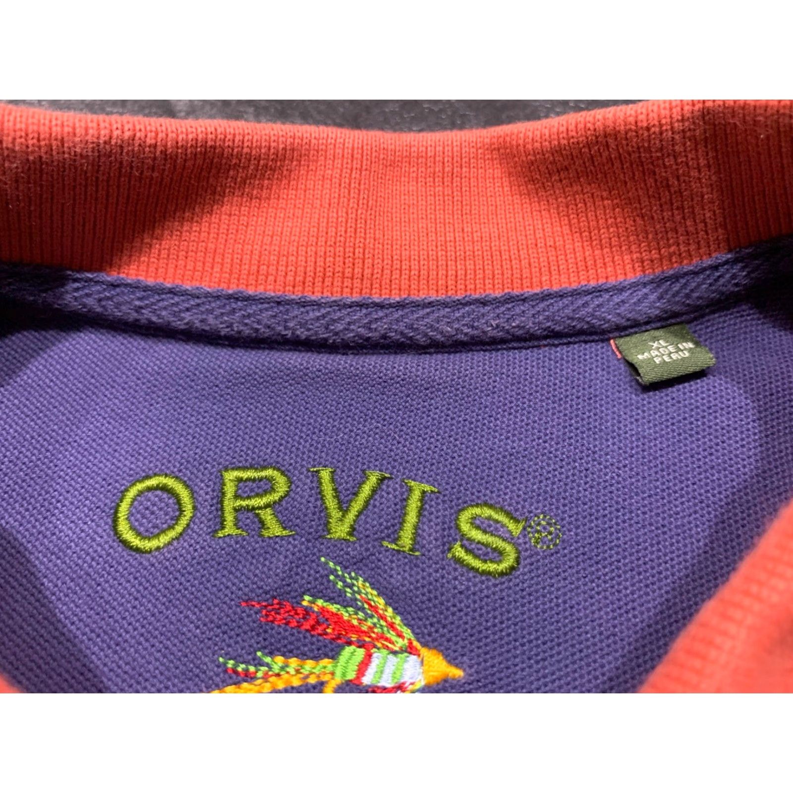 Orvis Orvis Polo Shirt Coral XL Heavy Cotton Fishing Activewear Mens Size US XL / EU 56 / 4 - 6 Thumbnail