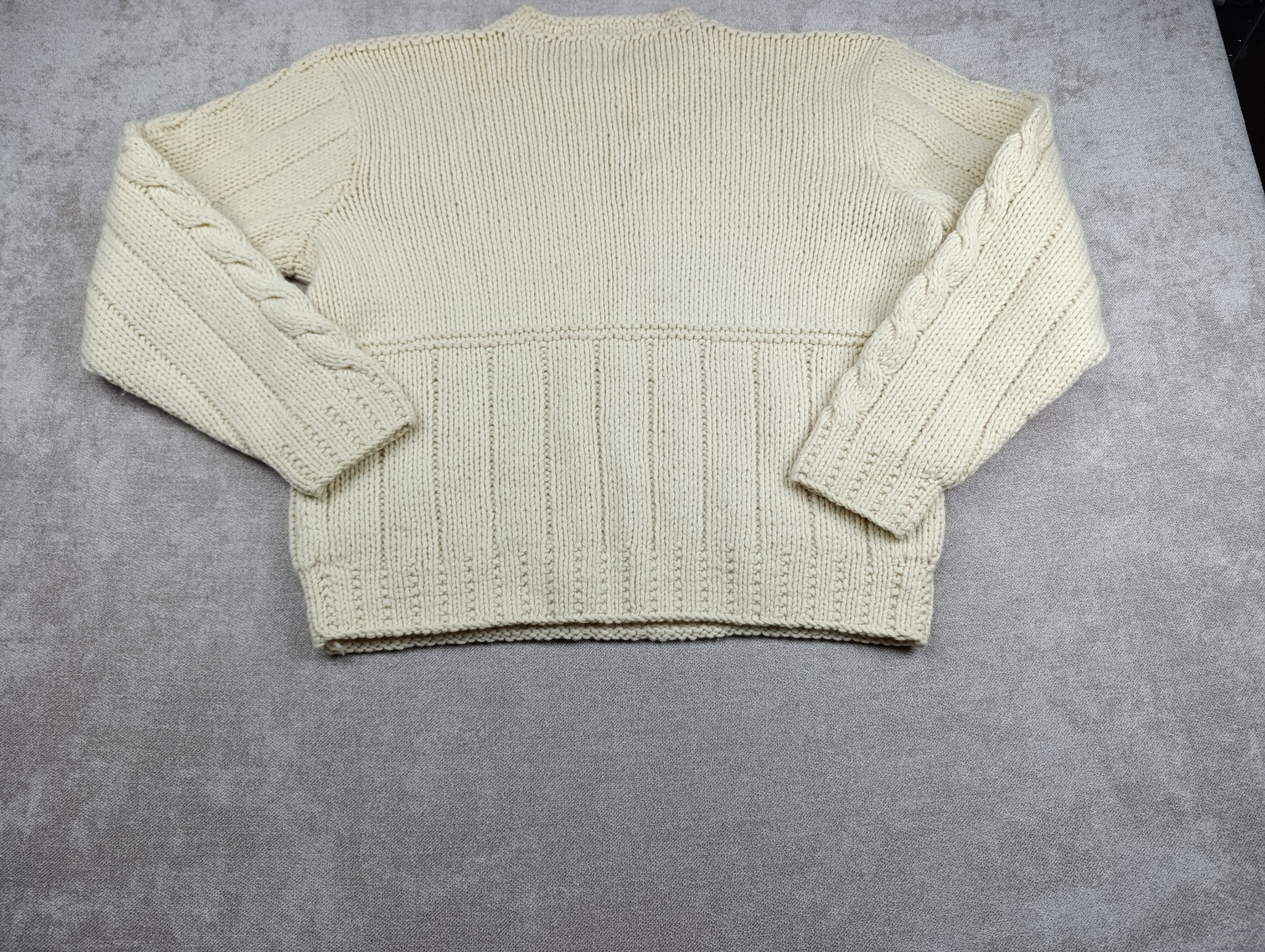Polo Ralph Lauren VINTAGE POLO RALPH LAUREN HAND KNIT WOOL WOMENS SWEATER Size L / US 10 / IT 46 - 15 Thumbnail
