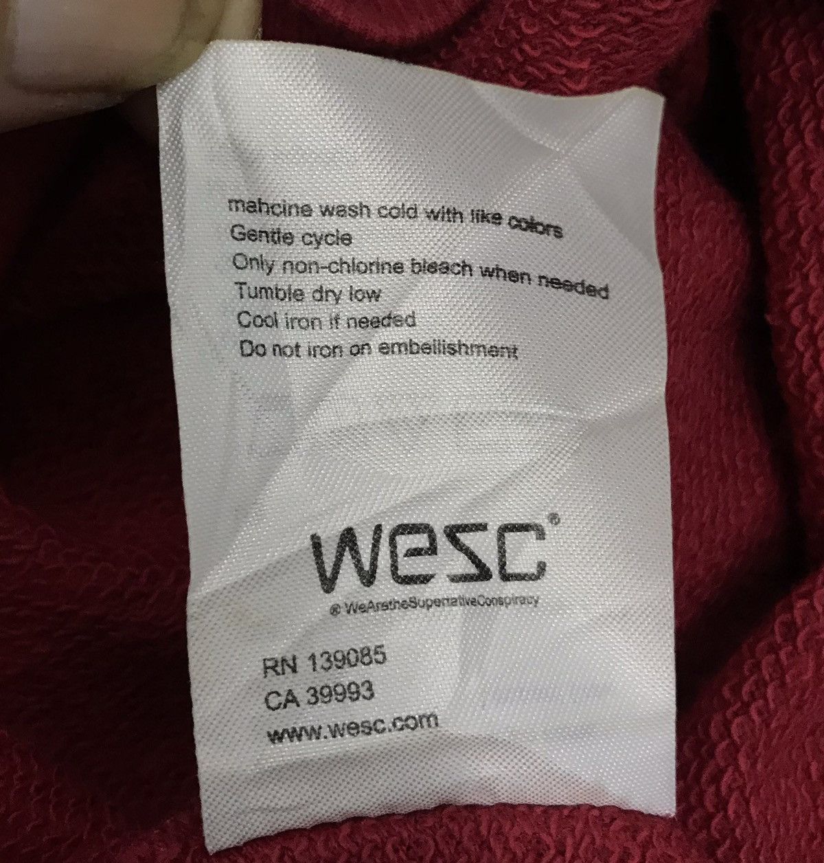 Vintage × WeSC Vintage Wesc Sweatshirt Size US XXL / EU 58 / 5 - 8 Thumbnail