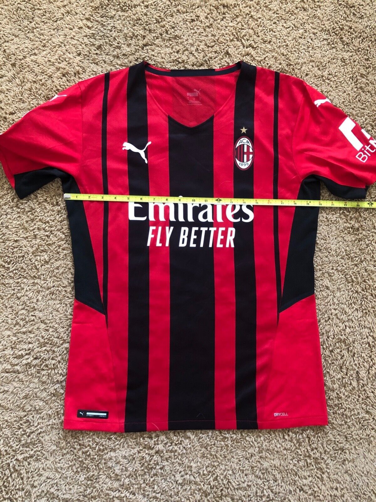 Puma AC Milan 2021/2022 PUMA CL Messias Soccer Jersey L Size US L / EU 52-54 / 3 - 15 Thumbnail