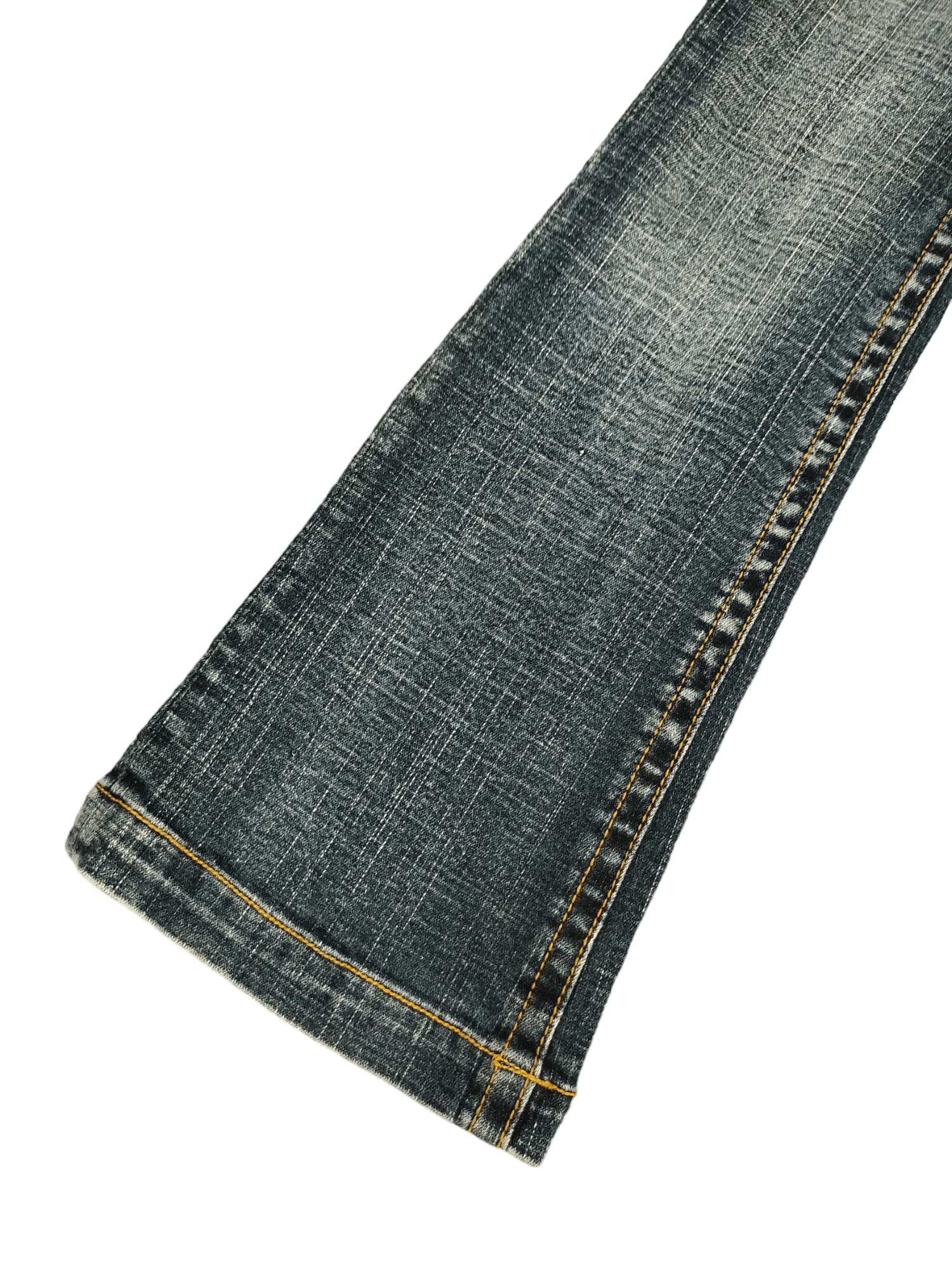 If Six Was Nine Flare Jeans Bcbg Distress Faded Low Rise Boot Cut Y2k Size US 27 - 18 Thumbnail