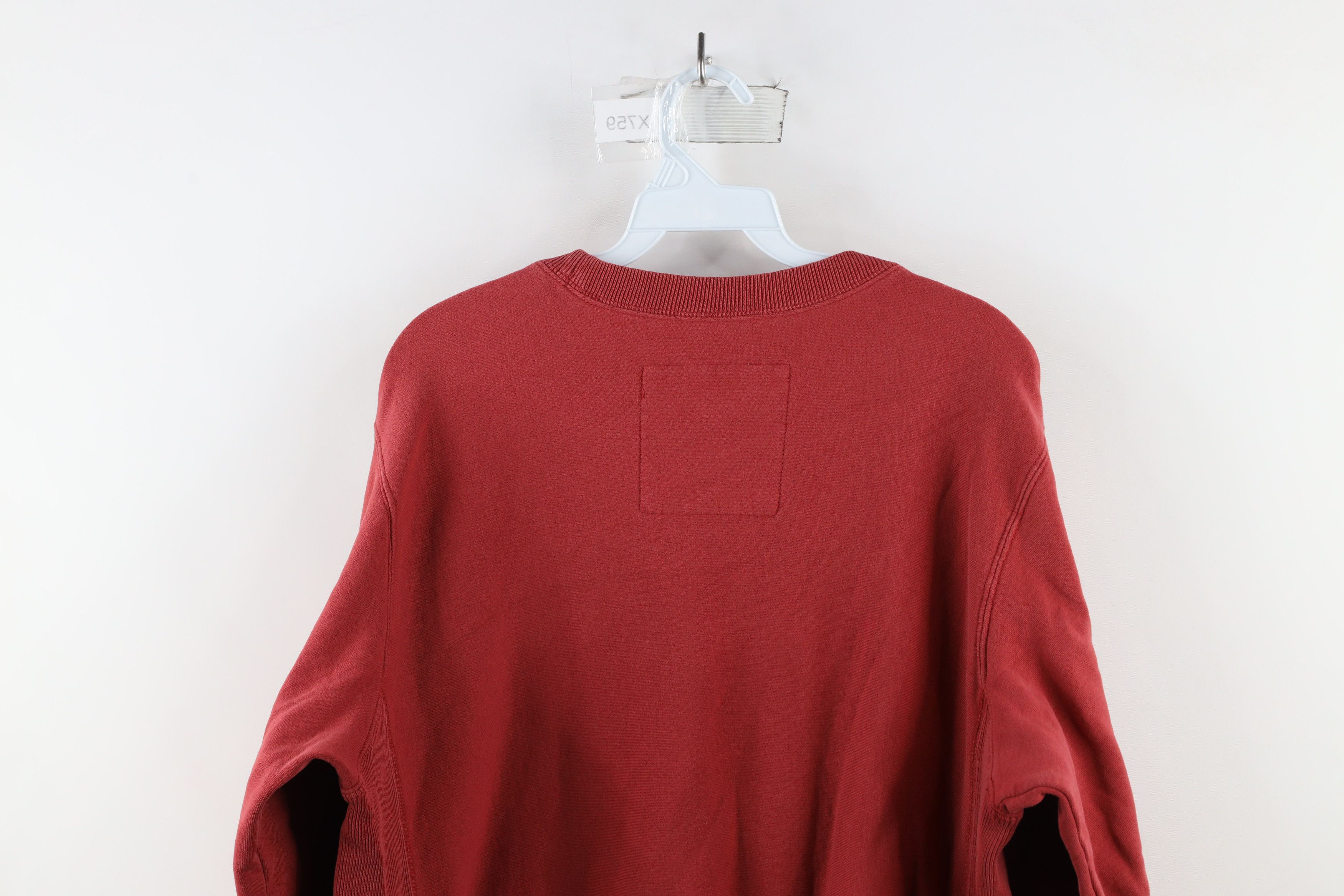 Eddie Bauer × Vintage Vintage Eddie Bauer Spell Out Block Letter Sweatshirt Red Size US L / EU 52-54 / 3 - 11 Thumbnail