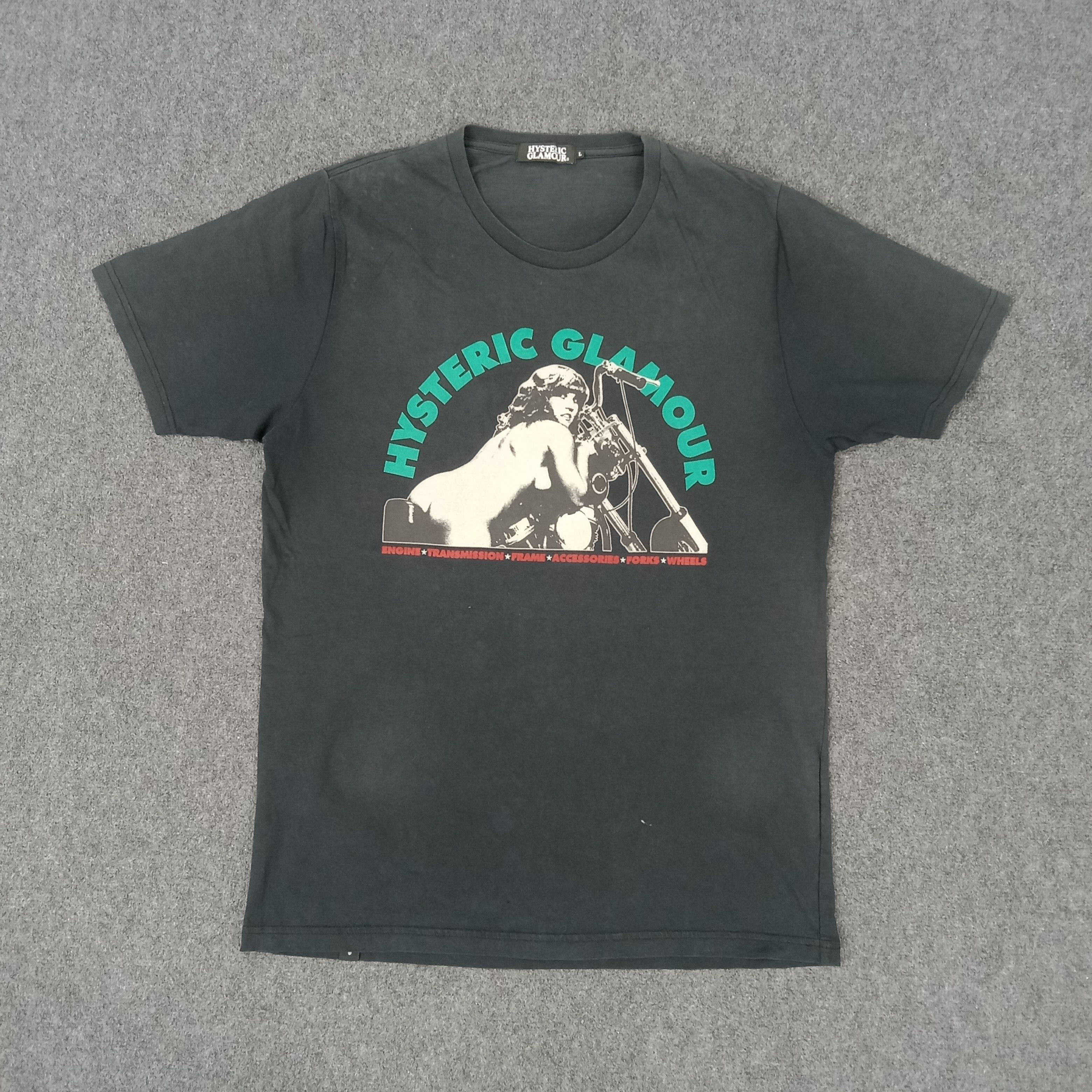 Hysteric Glamour × Japanese Brand × Vintage Hysteric Glamour Japanese Brand Racing Style Tshirt Size US M / EU 48-50 / 2 - 1 Thumbnail