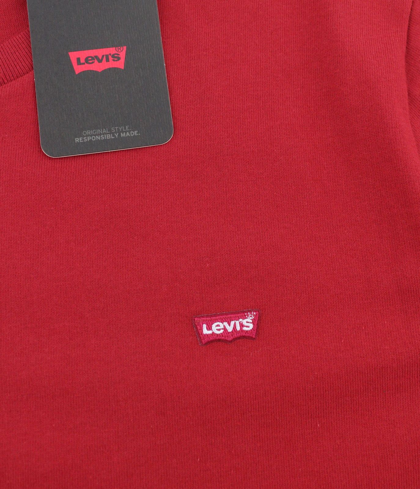 Levi's STANDARD M Red Tricot Cotton Crew Neck T-Shirt 87857 Size US M / EU 48-50 / 2 - 6 Thumbnail