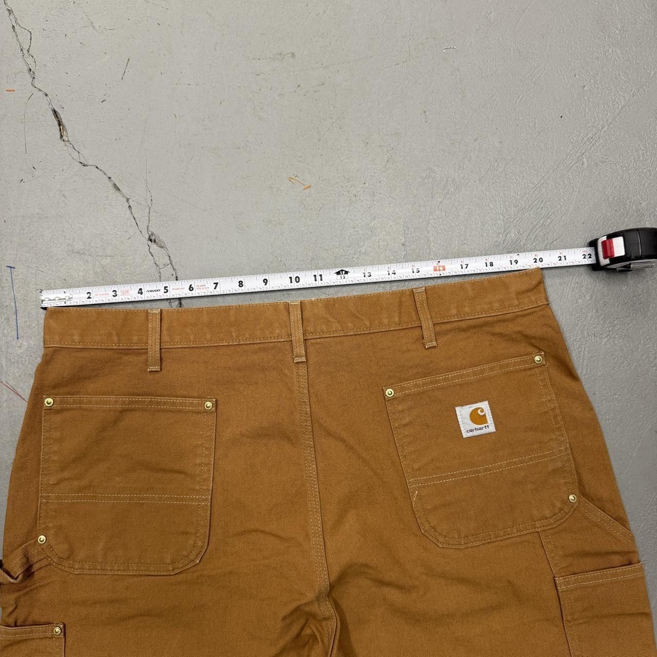 Carhartt Carhartt B01 BRN Double Knee Canvas Work Pants Tan 40 x 32 Size US 40 / EU 56 - 5 Thumbnail