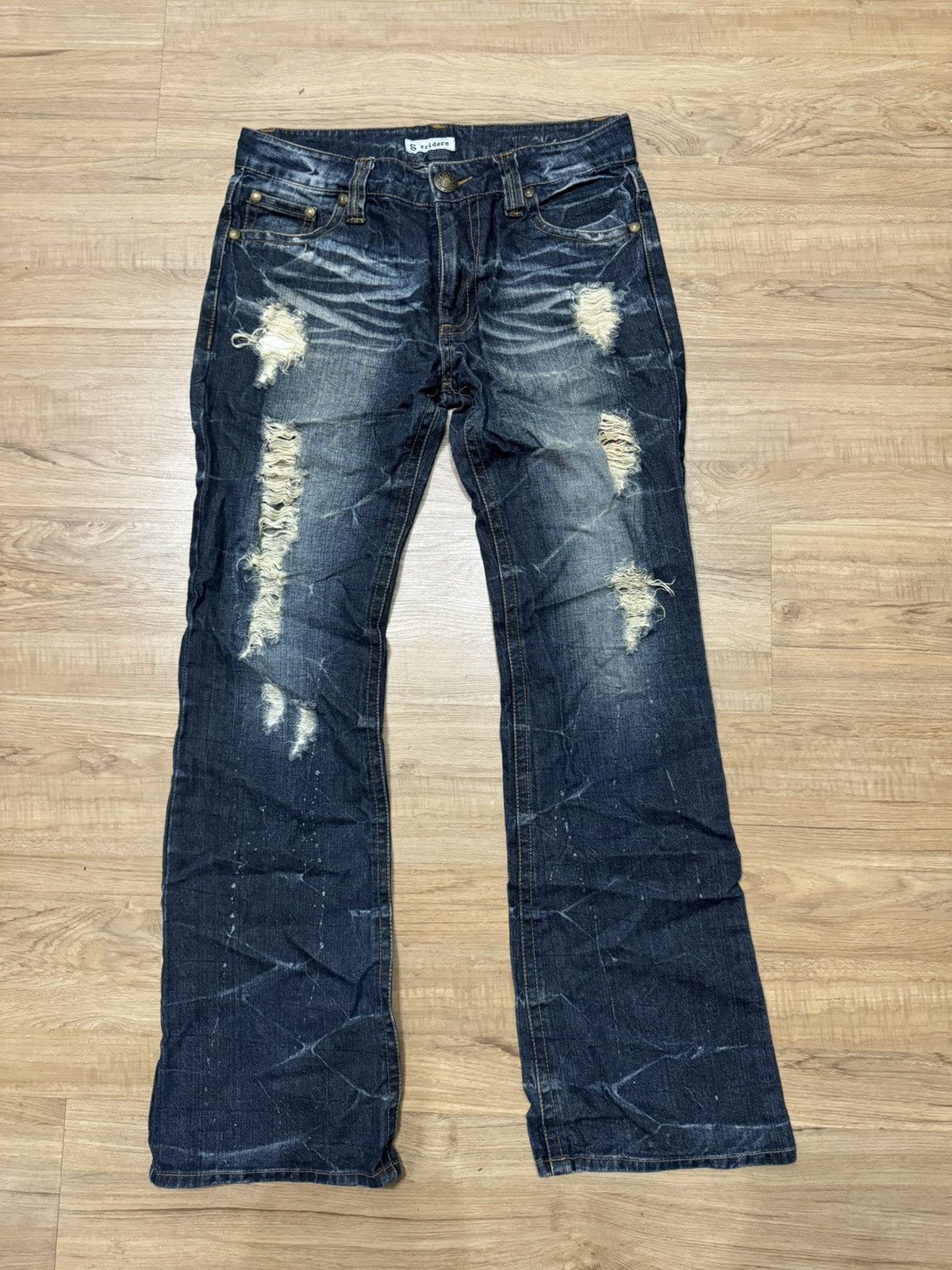 Japanese Brand SORRIDERE FLARE JEANS Size US 32 / EU 48 - 1 Thumbnail