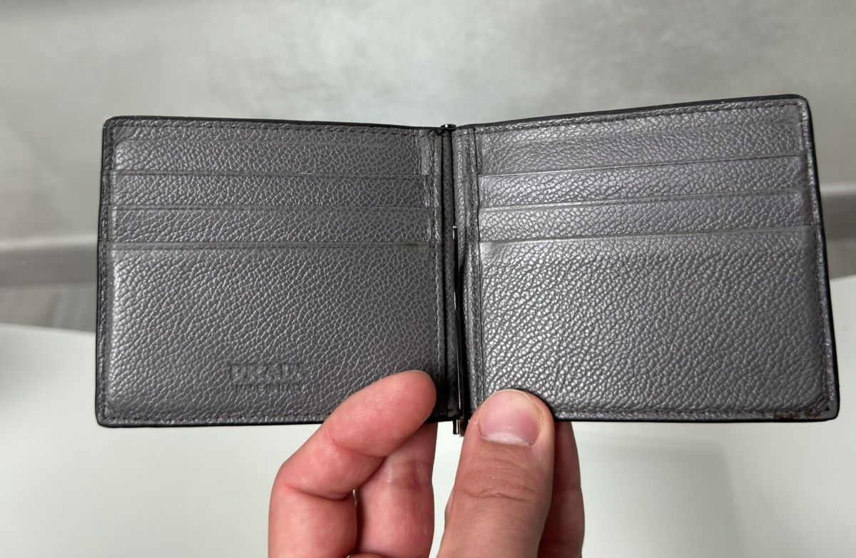 Prada Prada Saffiano Leather Wallet-Black Size ONE SIZE - 6 Thumbnail