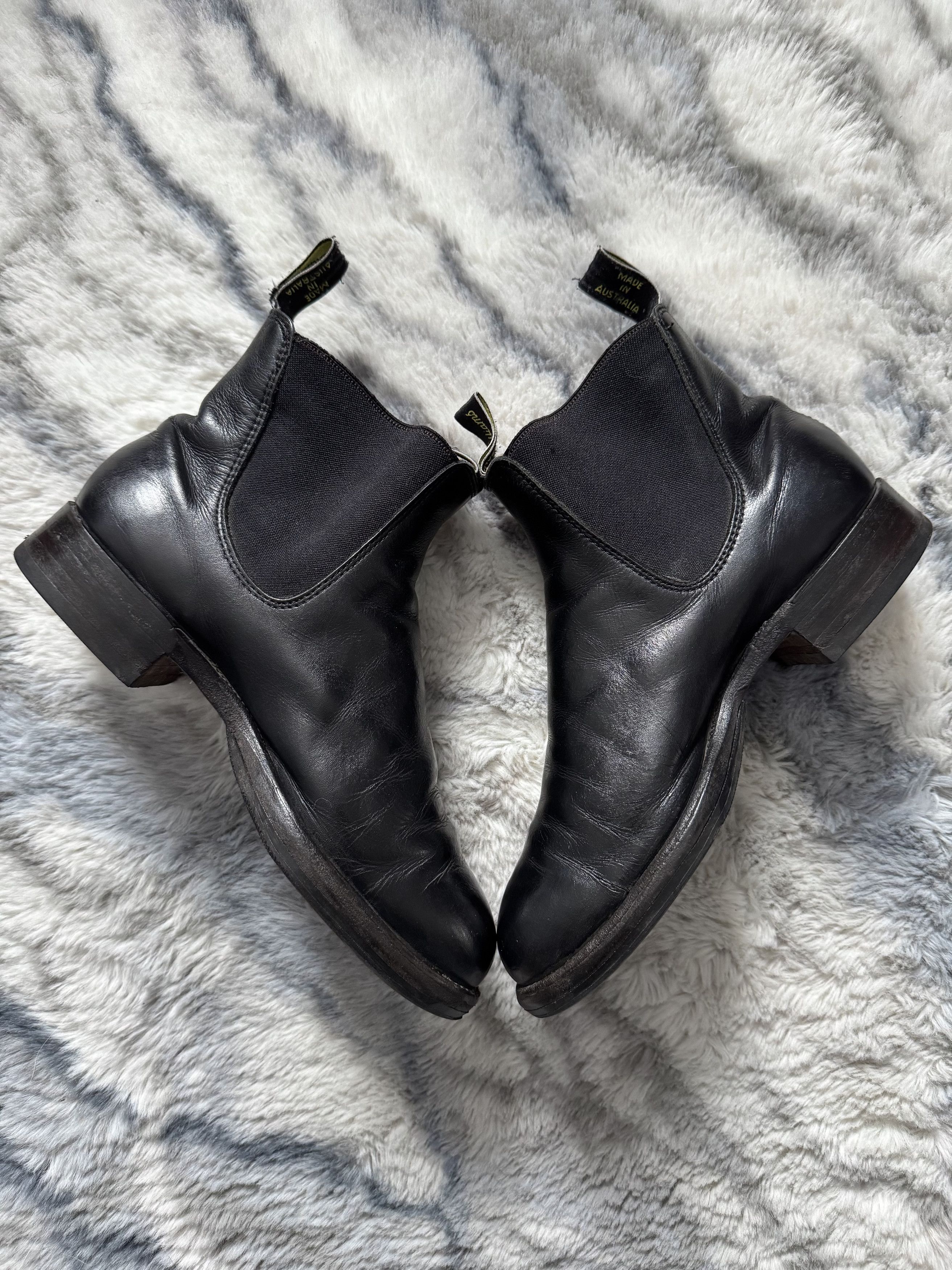 R.M. Williams Unisex Australia Leather Chelsea Boots Shoes Size 5.5 G W Size US 6.5 / EU 39-40 - 2 Thumbnail