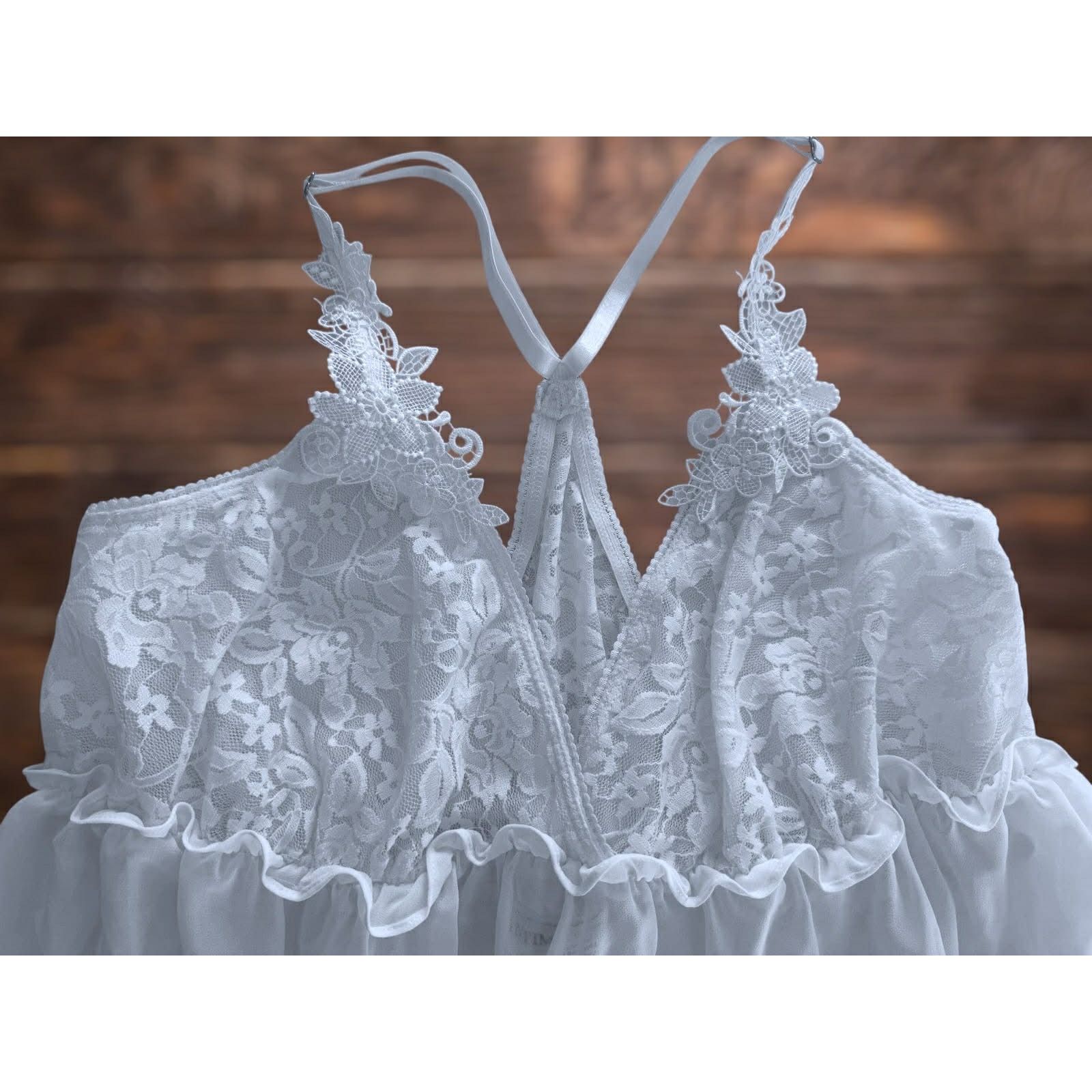 Other Intimo Donatella Lace Babydoll Chemise Lingerie Slip Dress M Size M / US 6-8 / IT 42-44 - 3 Thumbnail