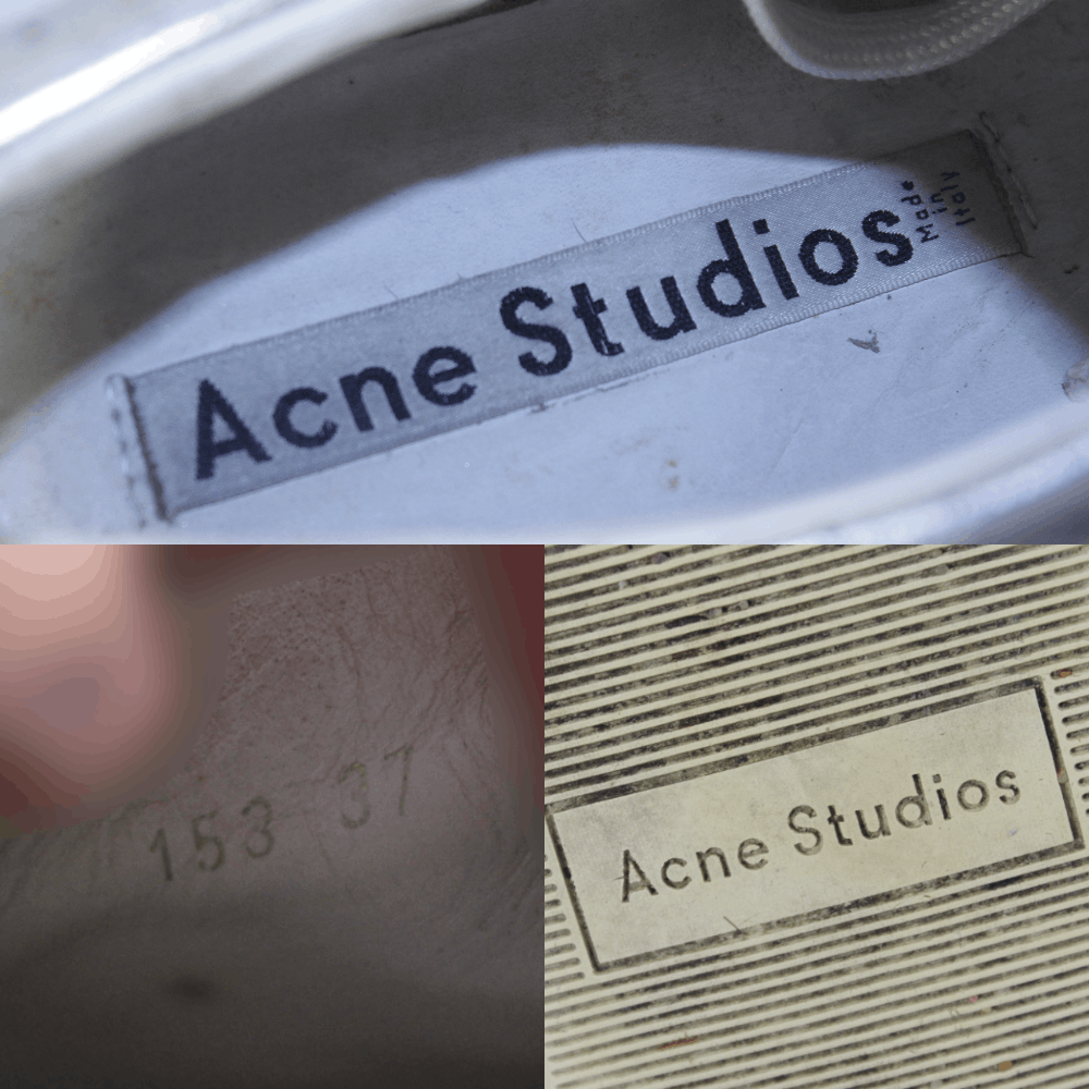 Acne Studios Silver Patent Leather Low Sneakers Size US 7 / IT 37 - 10 Thumbnail