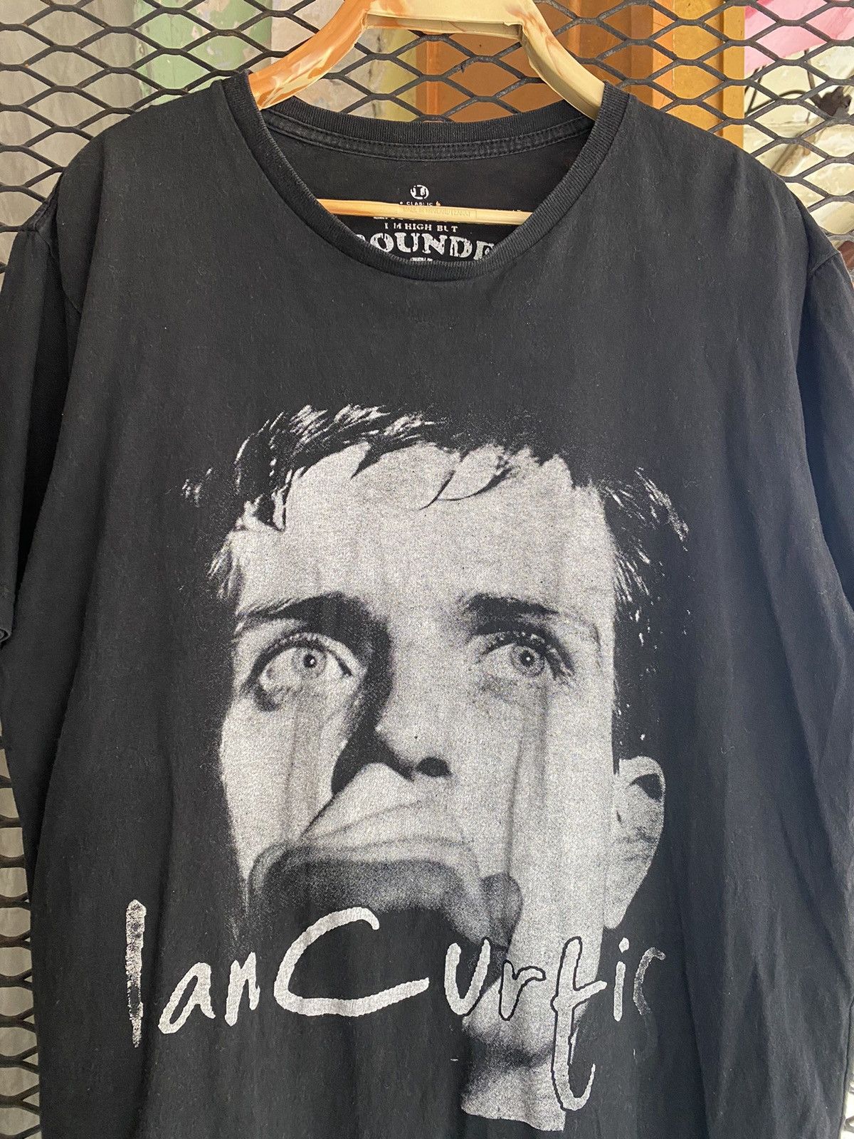 Rare Ian Curtis Joy Division Big Graphic T shirt
