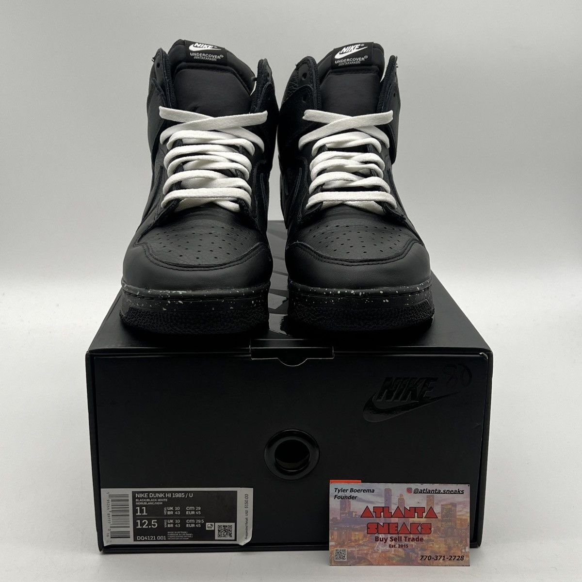 Nike Nike Undercover x Dunk 1985 High Chaos Black Size US 11 / EU 44 - 2 Thumbnail