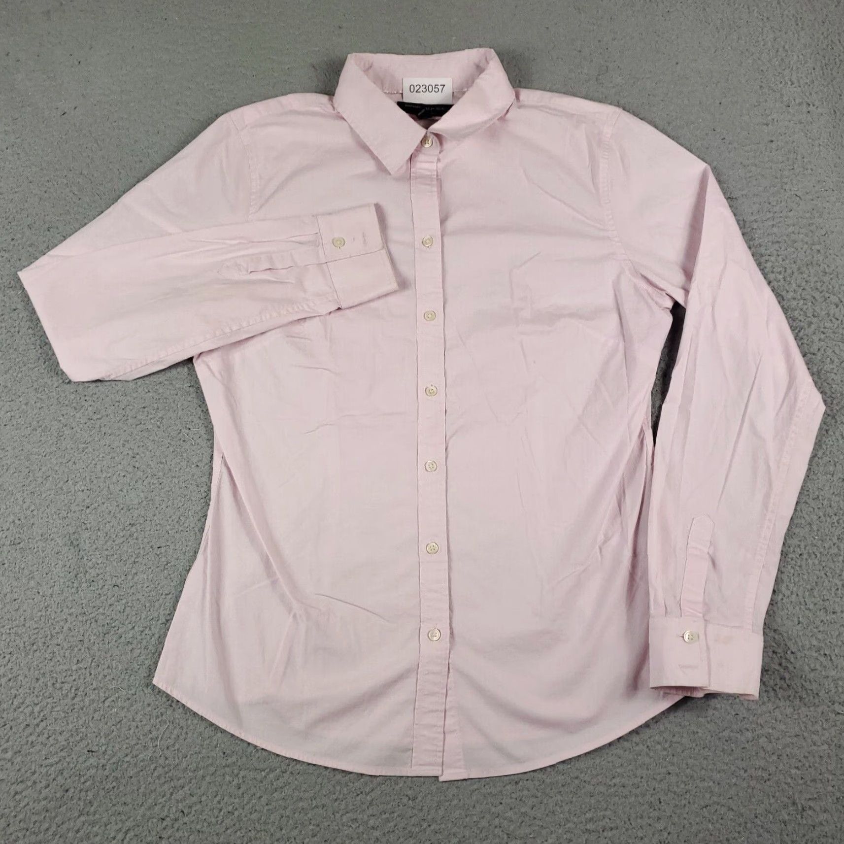 Banana Republic Banana Republic Button-Up Shirt Womens Size 10 Pink Long Sleeve Casual Regular Fit Size L / US 10 / IT 46 - 2 Thumbnail