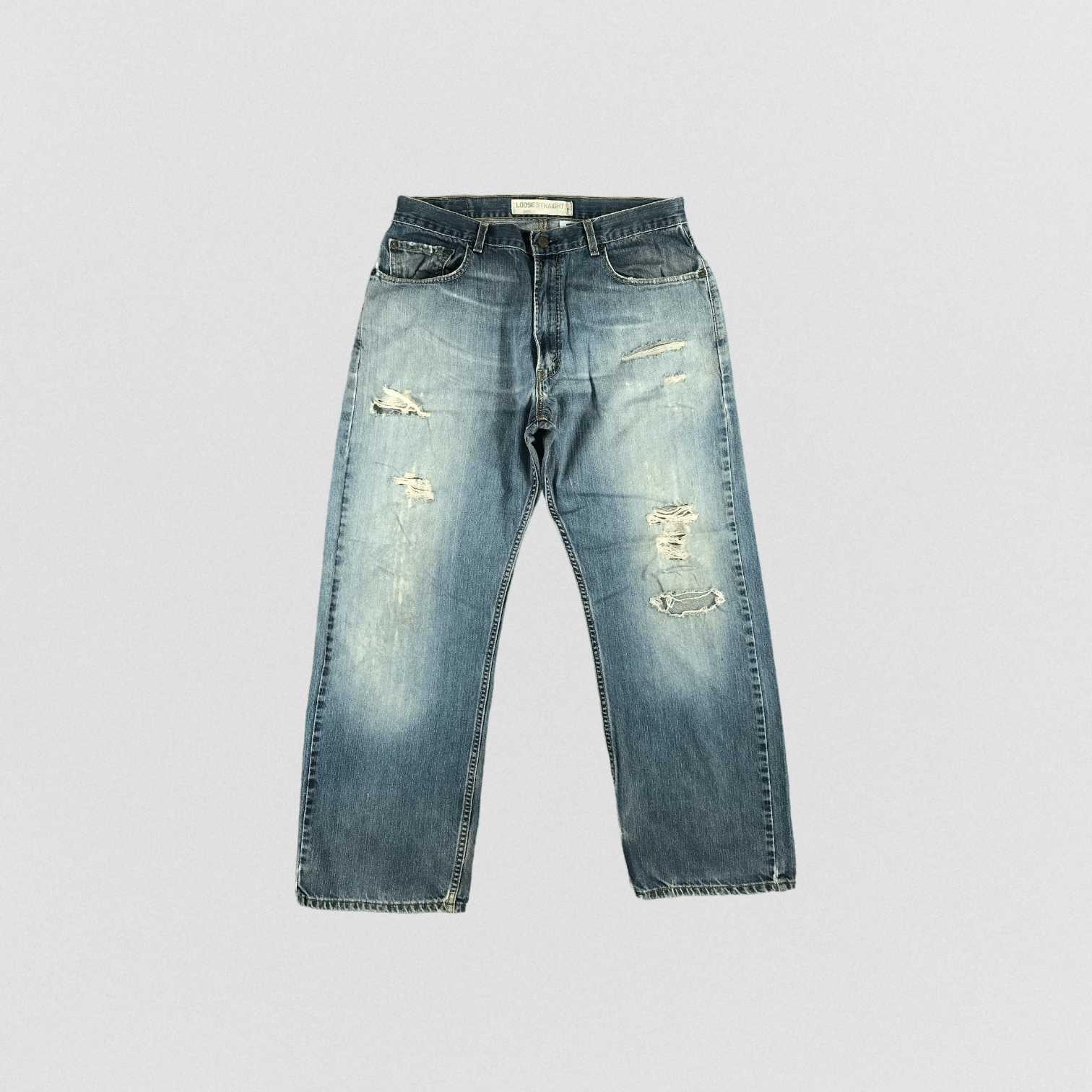 image of Levis 569 Jeans-Jm2474 in Blue, Men's (Size 35)