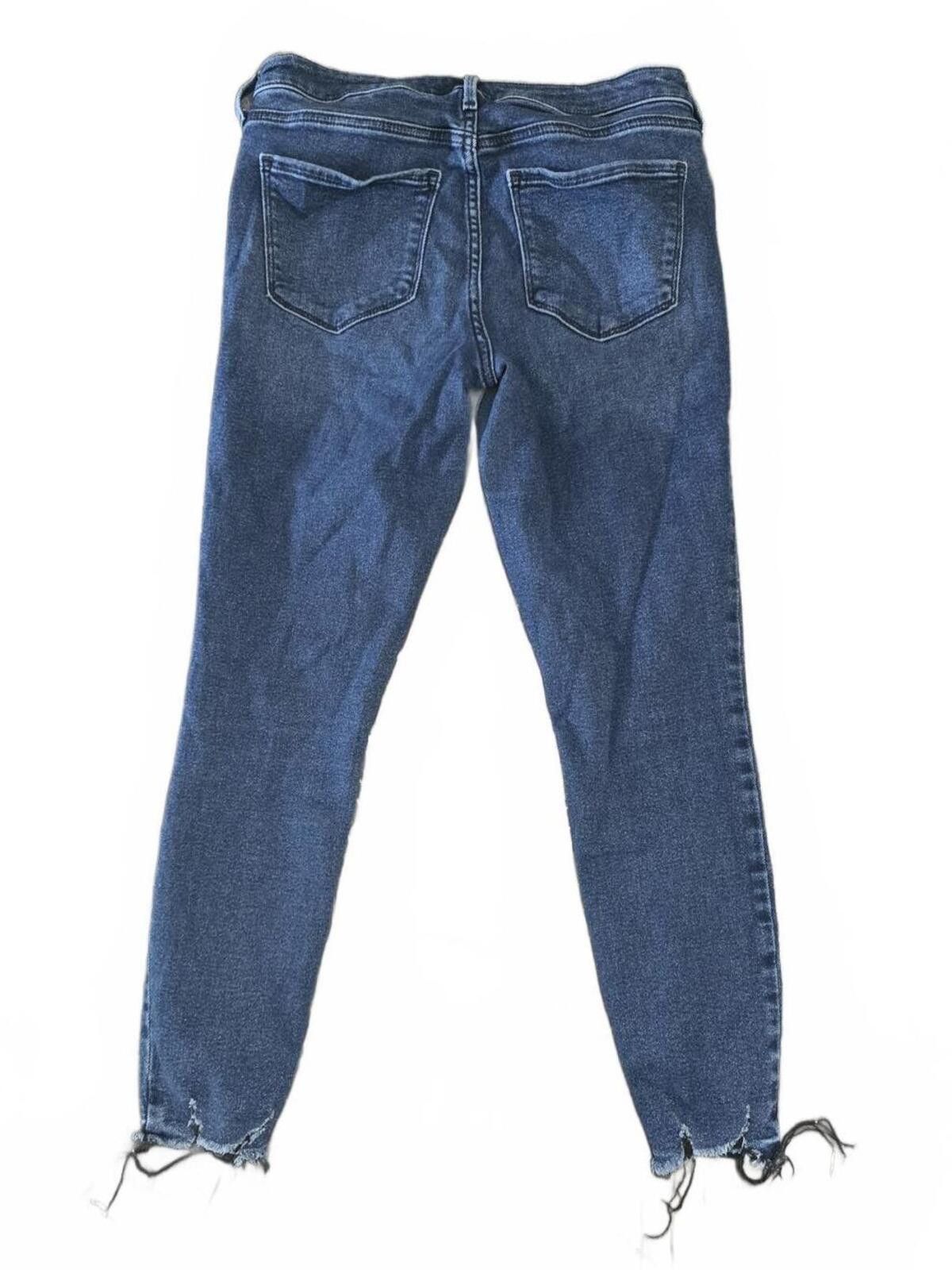 Old Navy Old Navy Rockstar Super Skinny Mid-Rise Cropped Jeans Size 6 Size 28" / US 6 / IT 42 - 3 Thumbnail