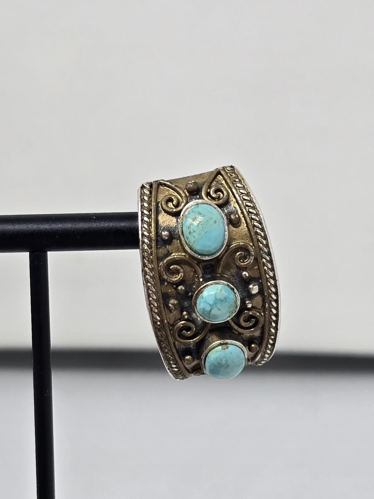 John Hardy JAI John Hardy 925 Silver Turquoise Filigree Clip Earrings Size ONE SIZE - 4 Thumbnail