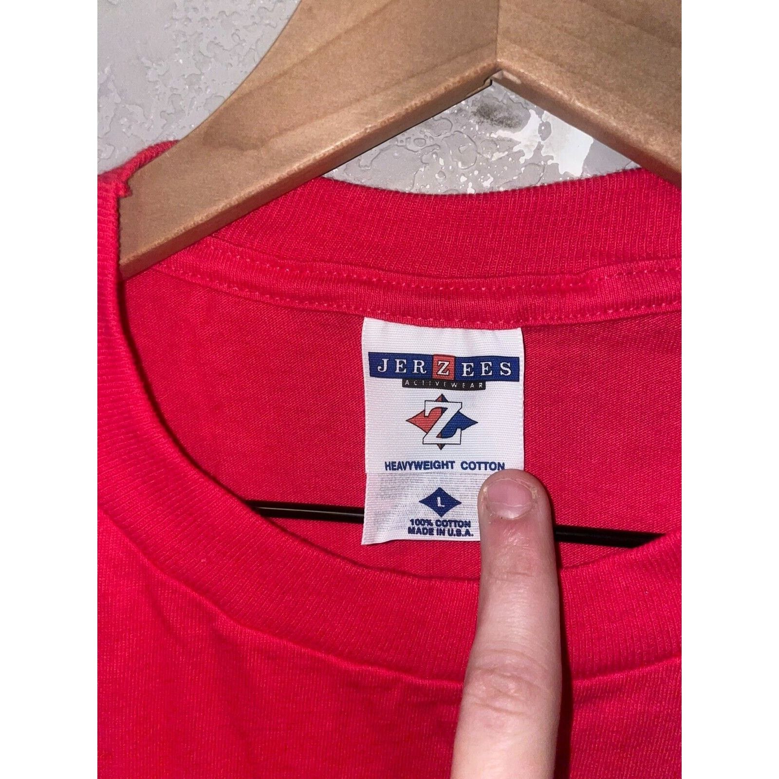 Jerzees Vintage Montana Shirt Last Best Place Red Tee VTG 90s L Size US L / EU 52-54 / 3 - 4 Thumbnail
