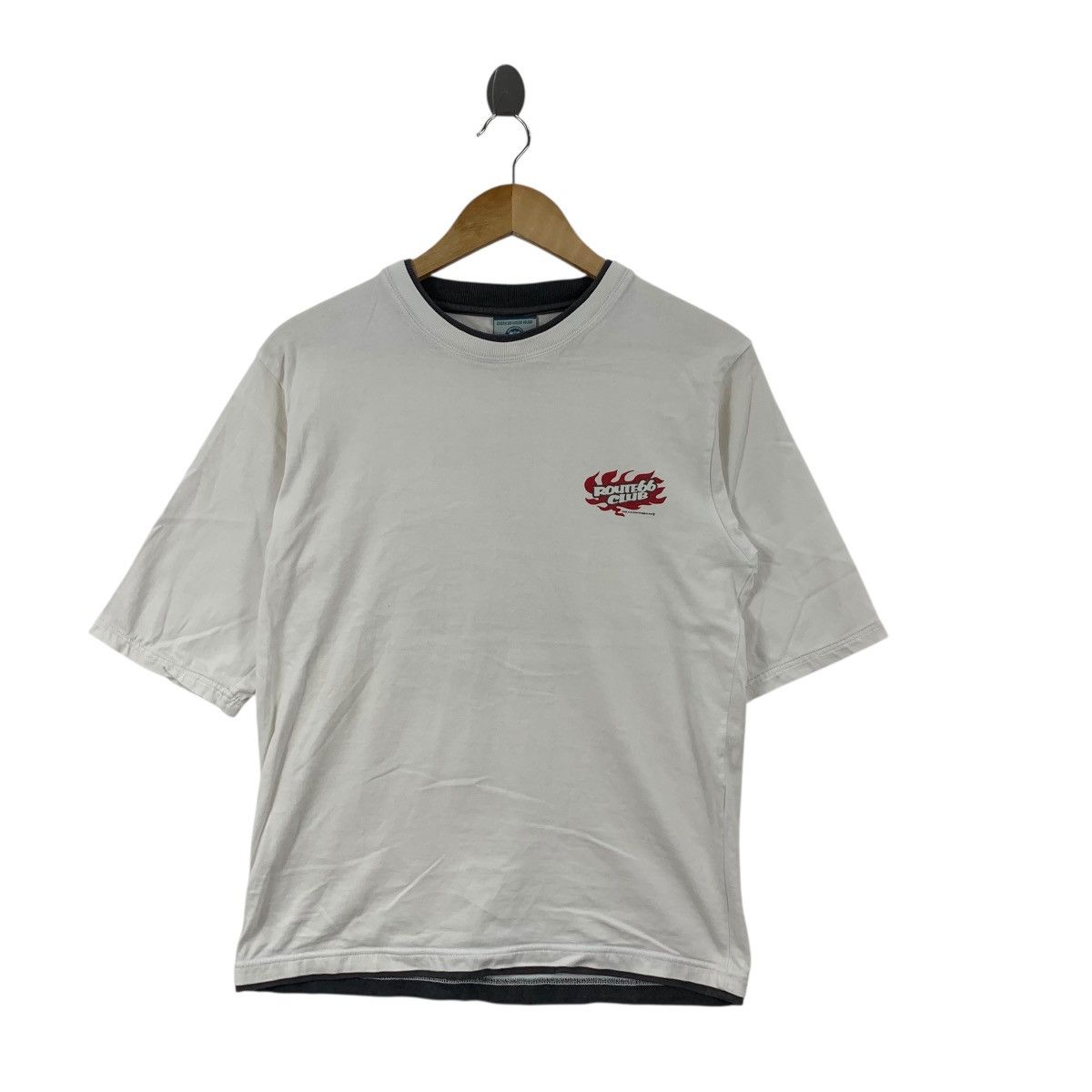 Vintage Vintage US ROUTE 66 CLUB Motorcycle Chopper Tee Shirt Top Size US L / EU 52-54 / 3 - 5 Thumbnail