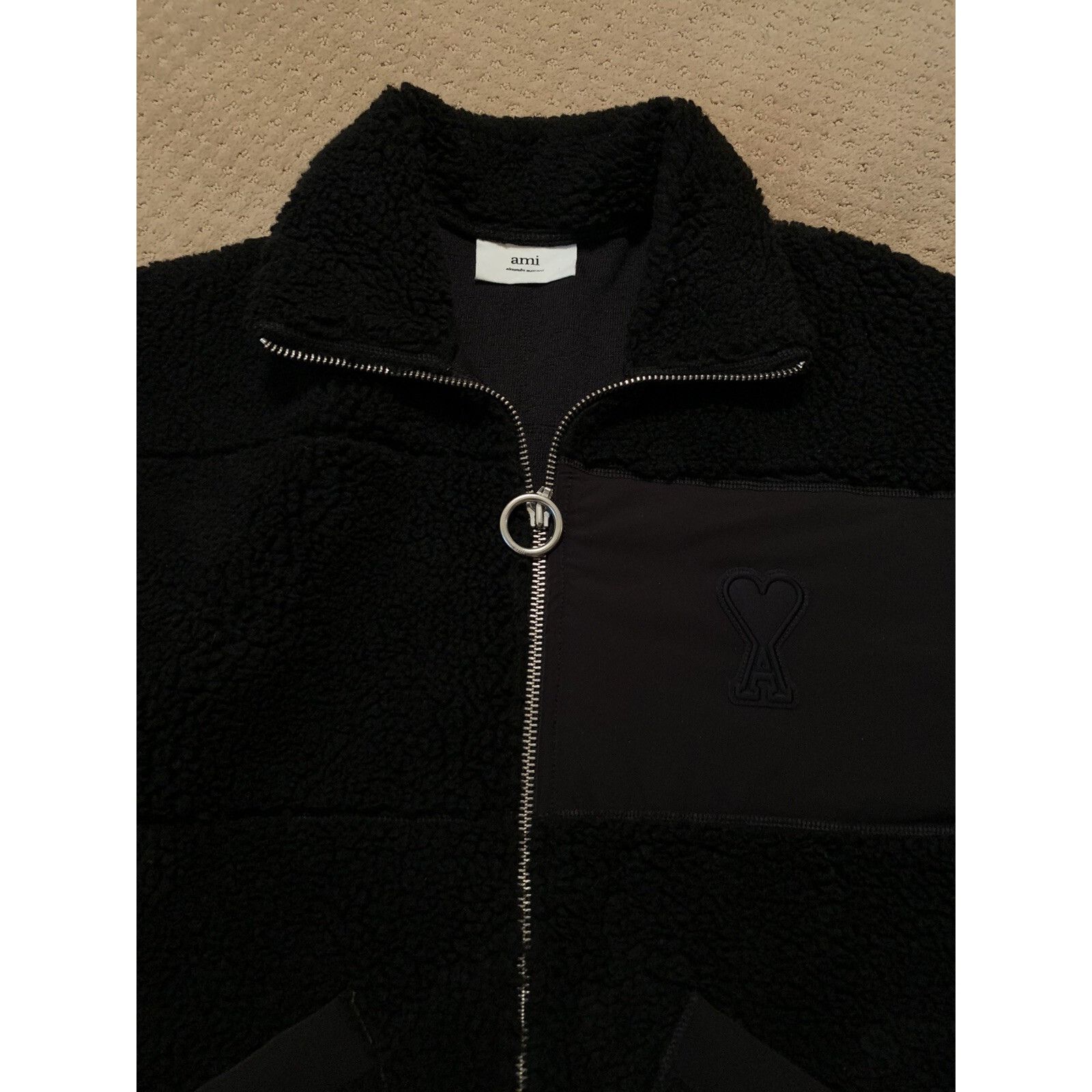AMI AMI Paris Alexandre Mattiussi Ami De Coeur Heart Fleece Jack Size US XXL / EU 58 / 5 - 4 Thumbnail