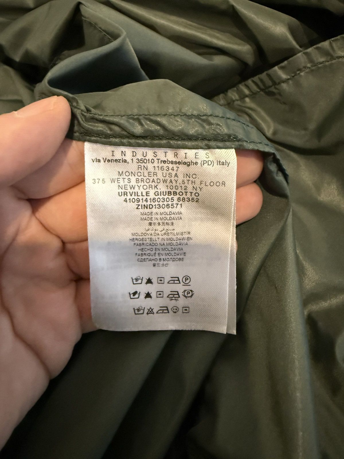 Moncler Moncler Men’s Jacket Urville Size 2 (S) Green Size US S / EU 44-46 / 1 - 7 Thumbnail