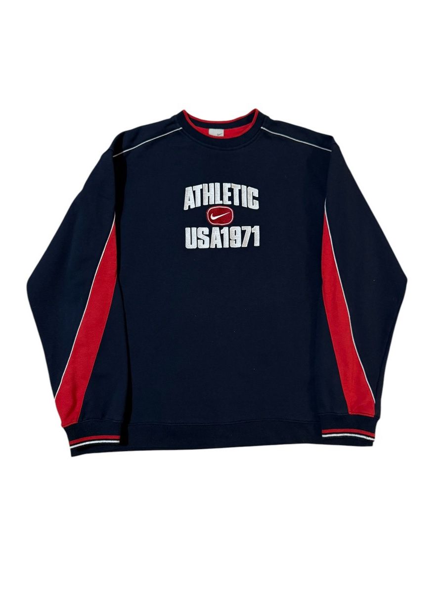 Nike × Vintage Y2K 2000s Vintage Nike Athletic Sweatshirt Size US XL / EU 56 / 4 - 1 Thumbnail