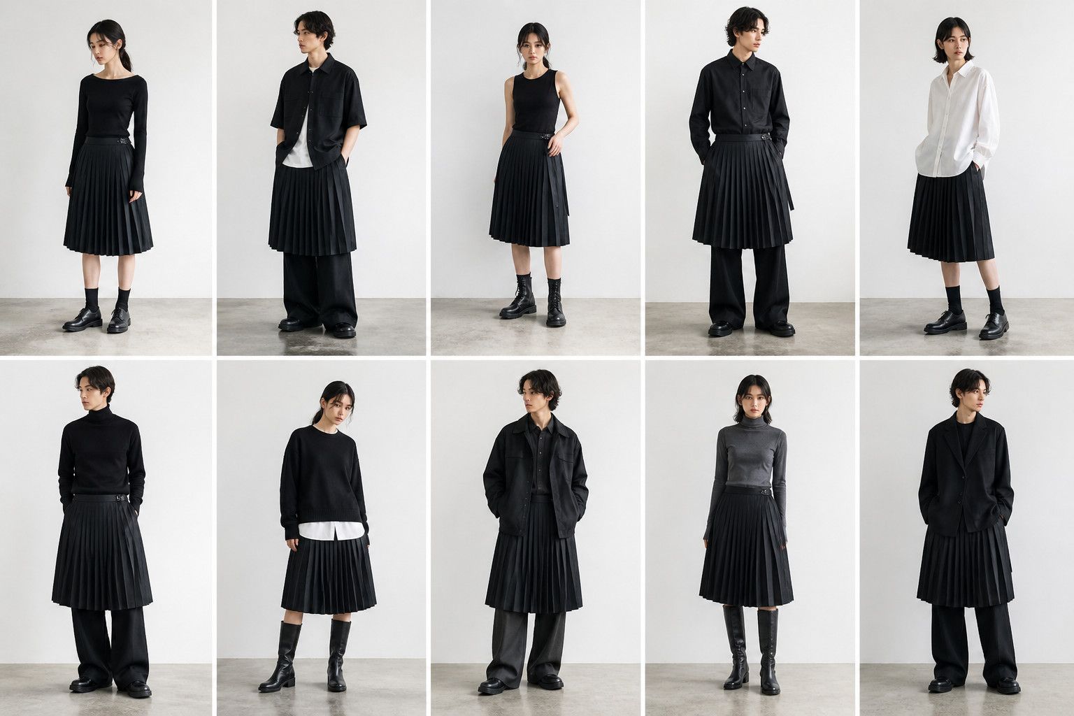 Junya Watanabe JUNYA WATANABE COMME des GARCONS - CutOff Pleated Wrap Skirt Size 26" / US 2 / IT 38 - 4 Thumbnail