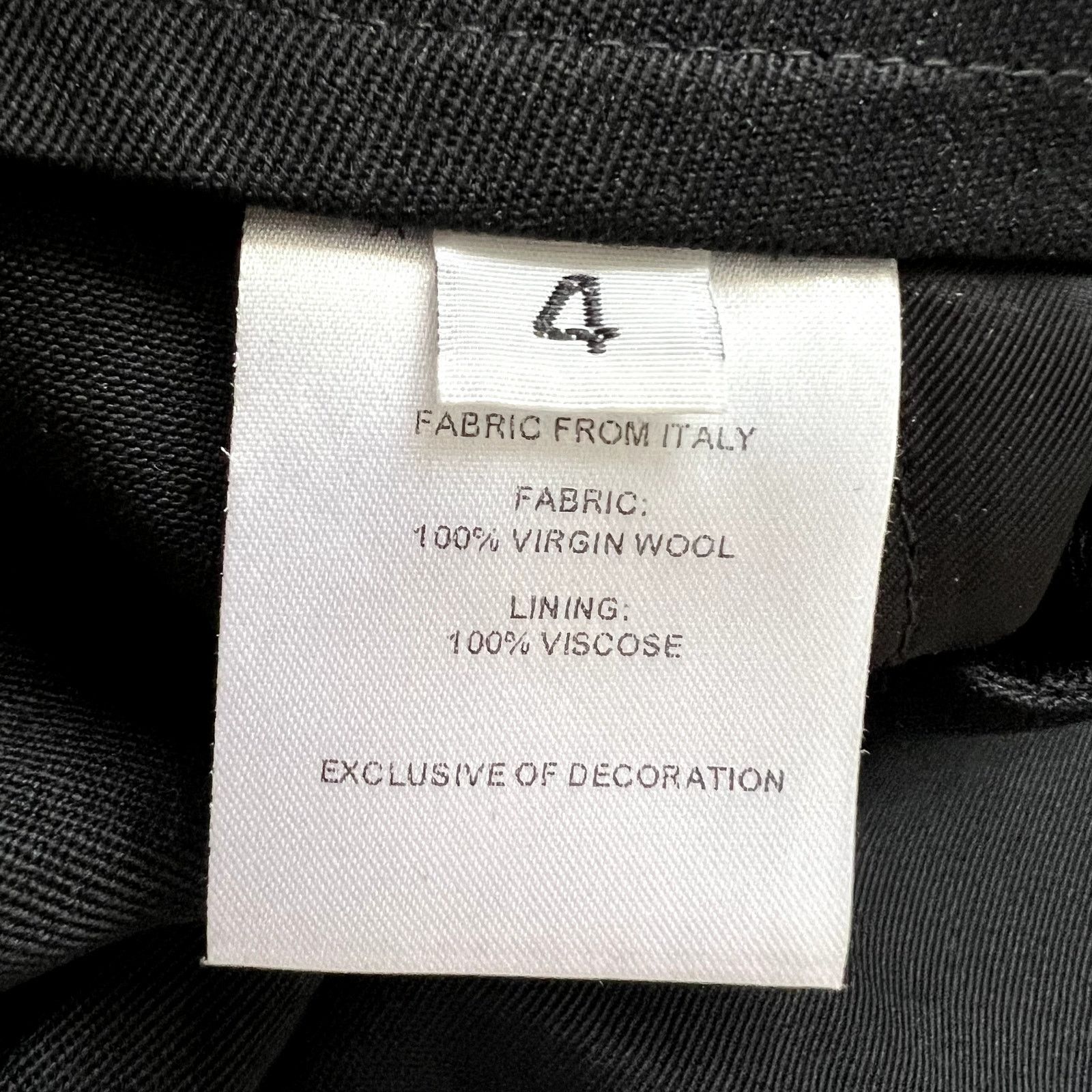 Area Area Crystal Brooch Trousers Pants size 4 100% virgin wool Size 27" / US 4 / IT 40 - 8 Thumbnail