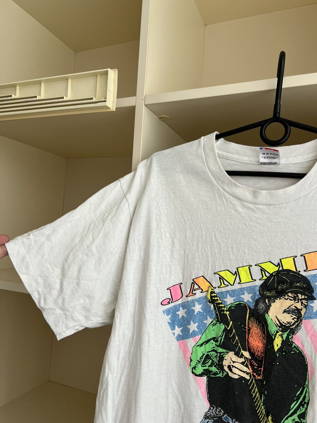 Fruit Of The Loom Vintage 1990 Carlos Santana Jammin Tee L New Orleans USA Size US L / EU 52-54 / 3 - 14 Thumbnail