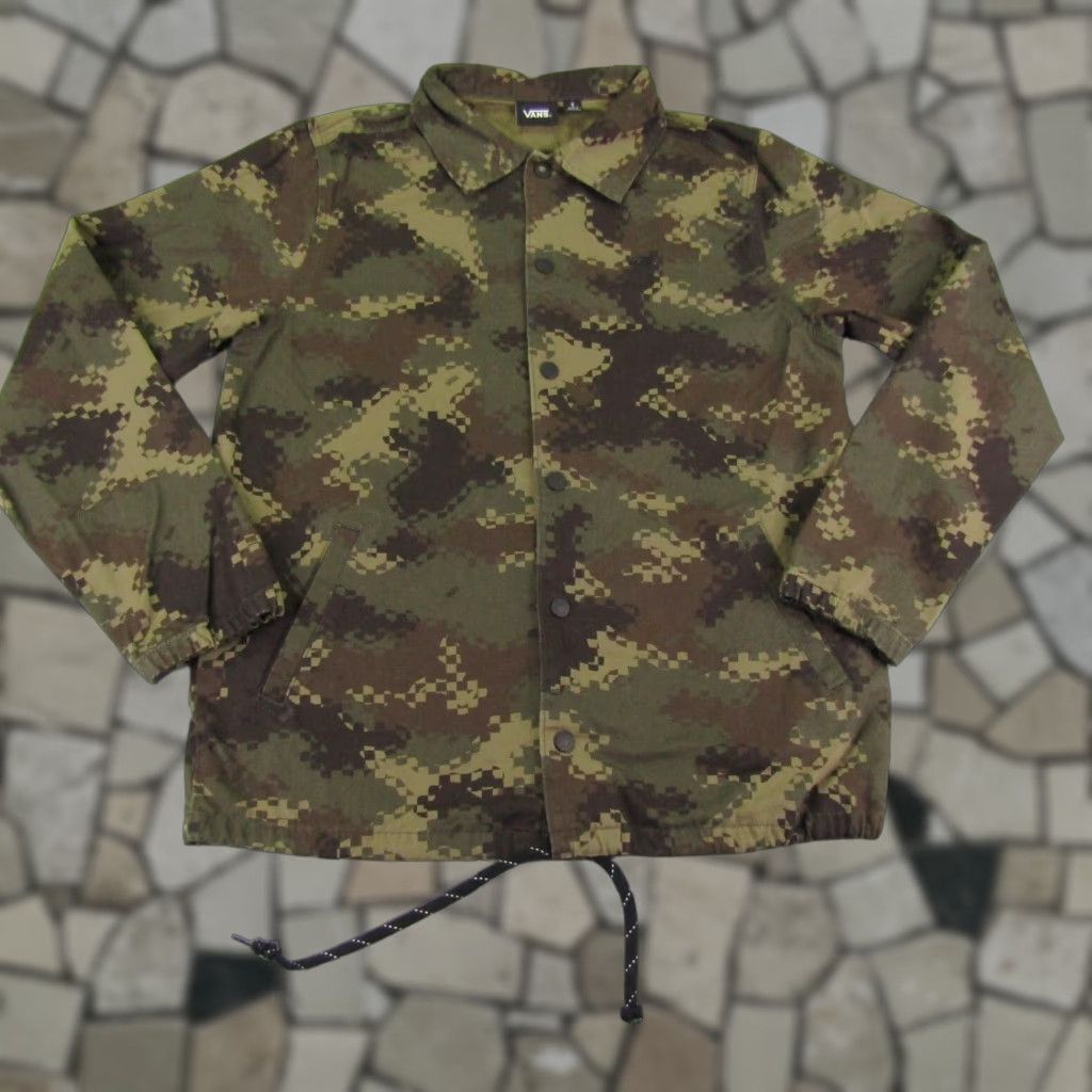Vans VANS Men's Bomber Jacket Small Green Camouflage Canvas Skateboarding Outdoor Casual Size US S / EU 44-46 / 1 - 1 Thumbnail