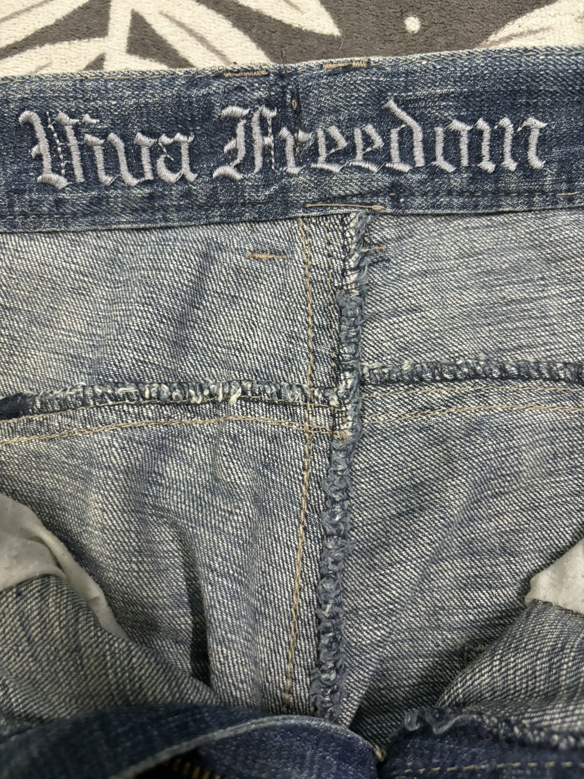 Seditionaries Vintage Japanese Brand Rusty Mud Wash Skull Punk Style Jeans Size US 30 / EU 46 - 22 Thumbnail