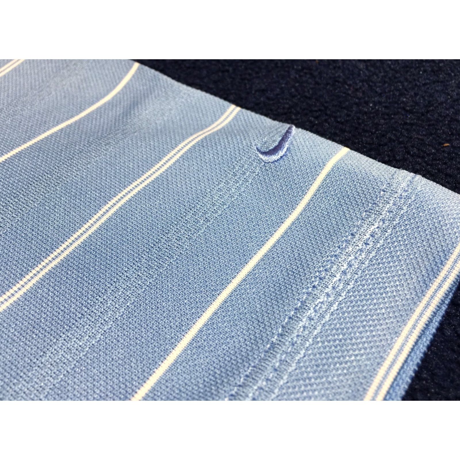 Nike Nike Golf Women's Medium Light Blue Striped Polo Shirt Dri-FIT Short Sleeve Athletic Size M / US 6-8 / IT 42-44 - 6 Thumbnail