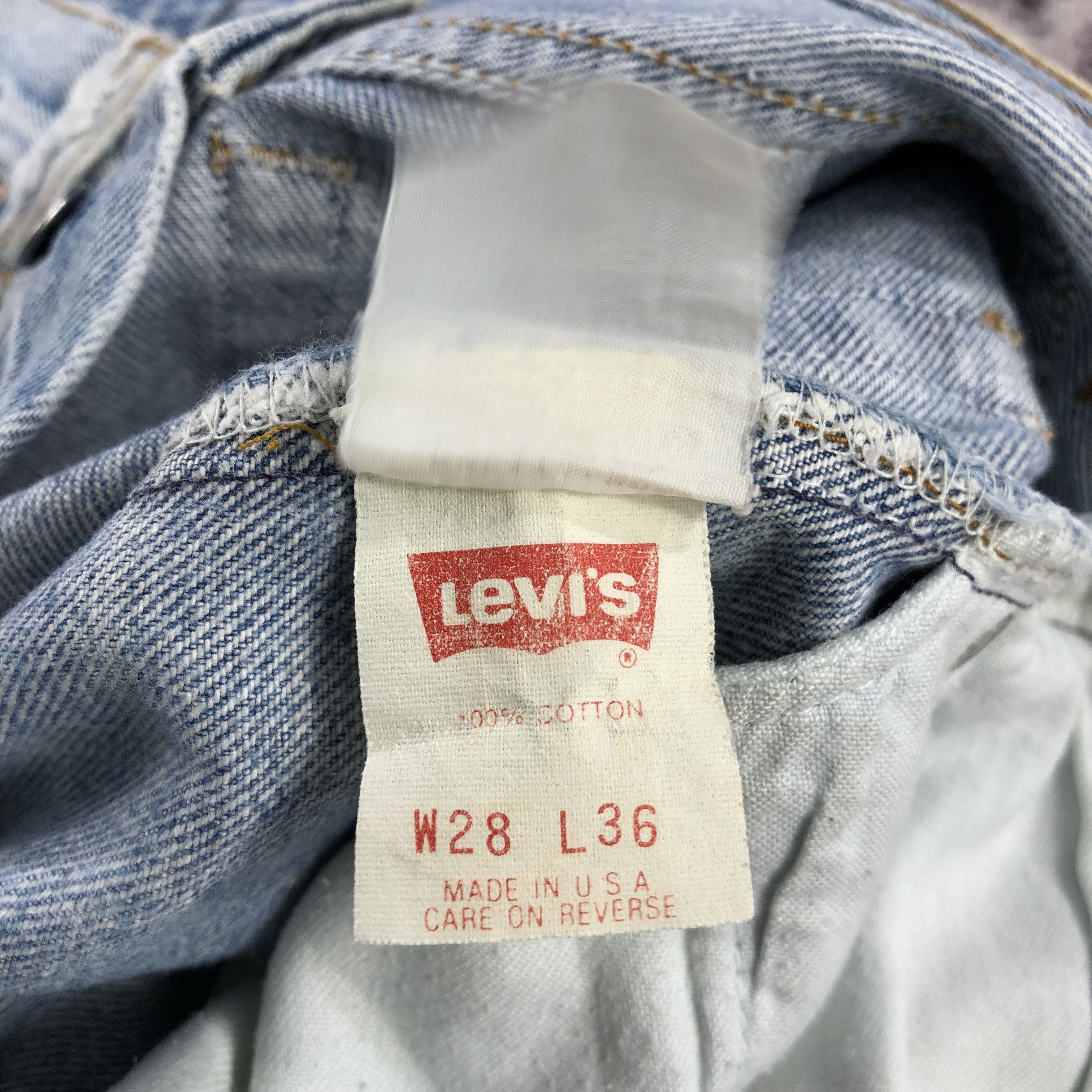Levi's Vintage 90s Distress Levis 501 Jeans-JM2795 Size US 29 - 14 Thumbnail