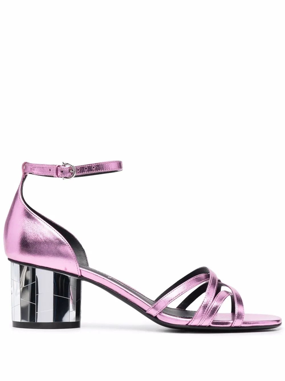 Salvatore Ferragamo o1y0426 Buckle-fastening Ankle Strap Sandals in Pink Size US 5 / IT 35 - 1 Thumbnail