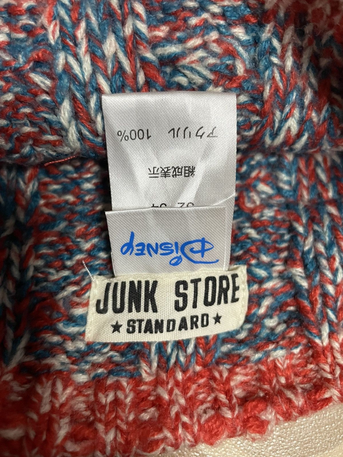 Disney × Japanese Brand Vtg Denim Dungaree X Mickey Mouse knitted Beanie Size ONE SIZE - 8 Thumbnail