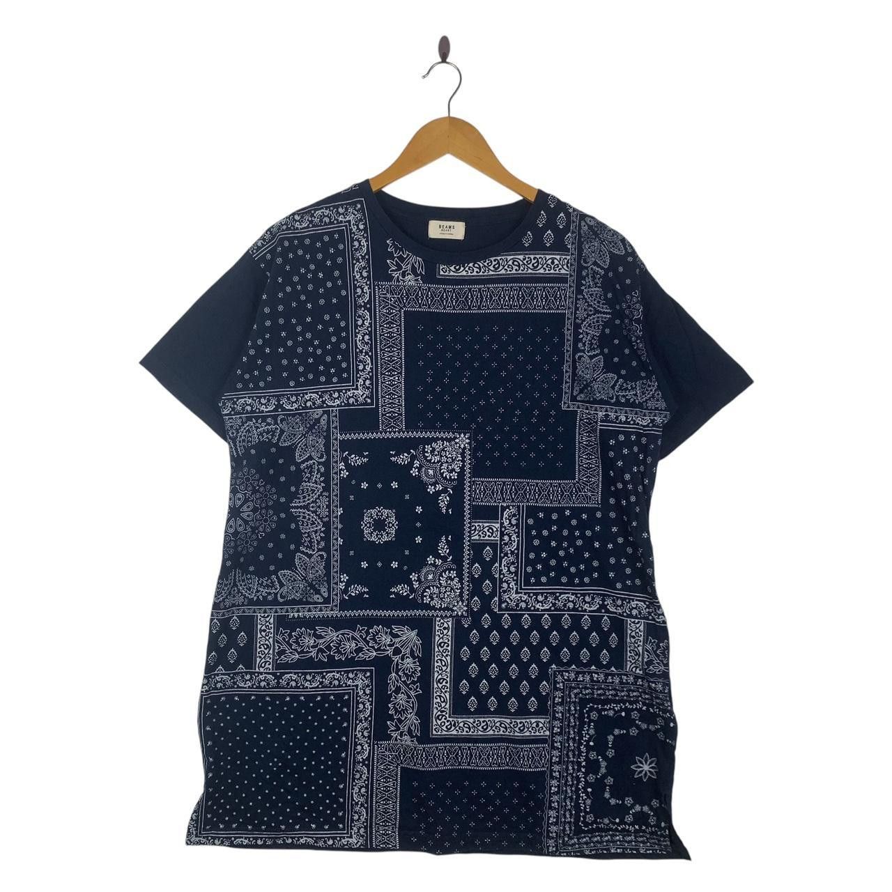 Beams Plus BEAMS PLUS HEART Collection Bandana Paisley Indigo Tee Size L / US 10 / IT 46 - 1 Thumbnail