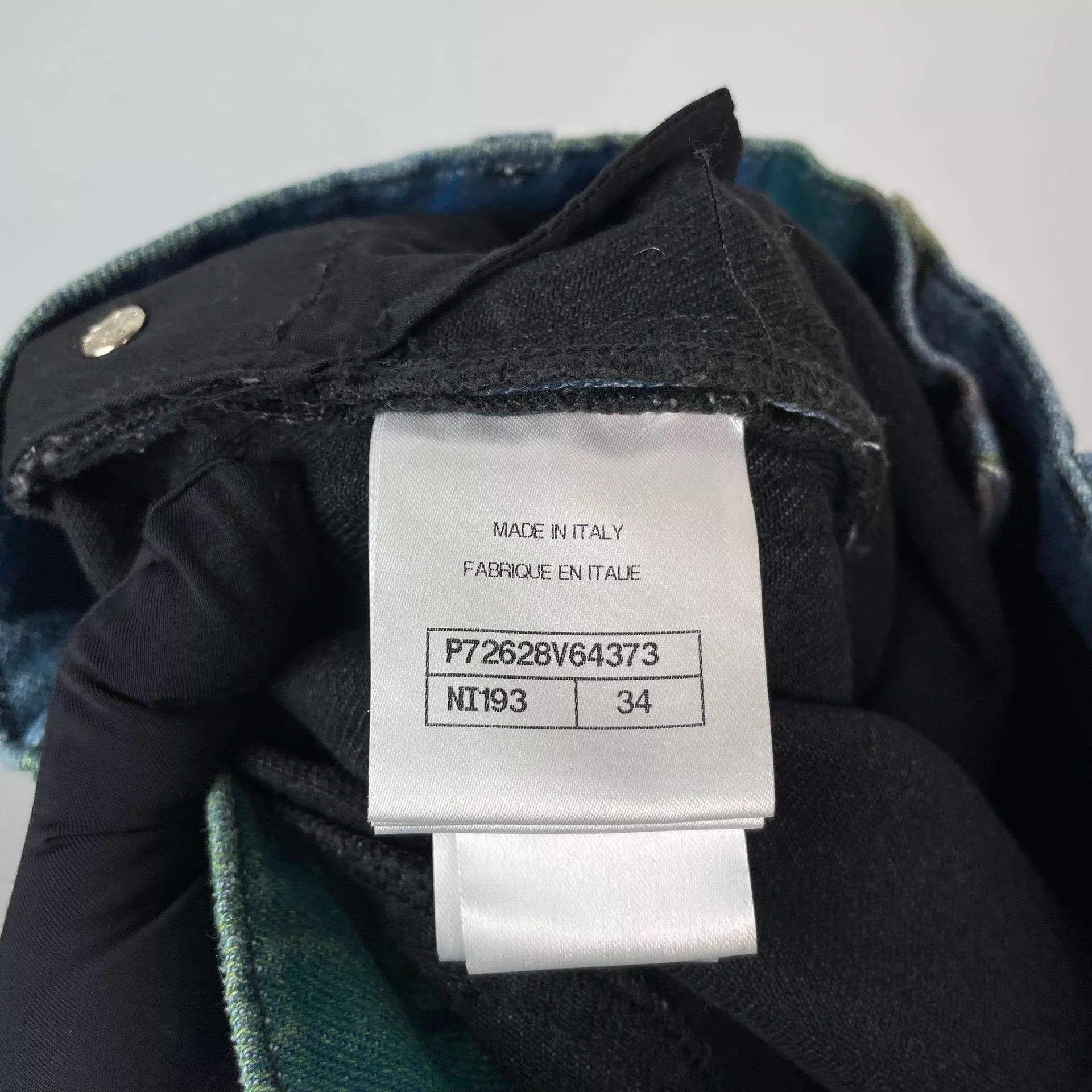 Chanel CHANEL 22S colorful floral wide-leg jeans 34 Size 25" / US 0 / IT 36 - 4 Thumbnail