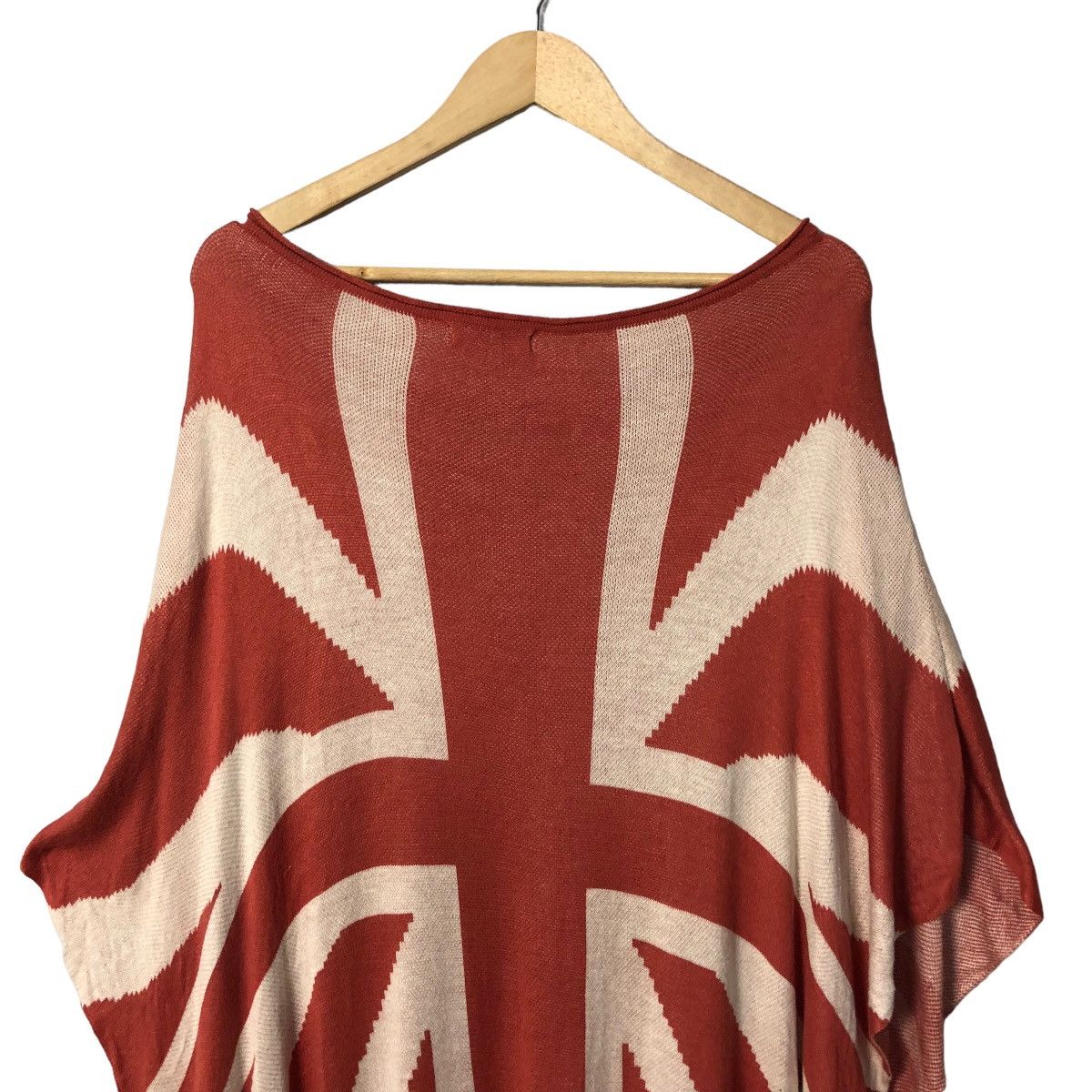 Homespun Knitwear Vintage Net Ladies Britain Flag Knitwear Cardigan Size ONE SIZE - 9 Thumbnail