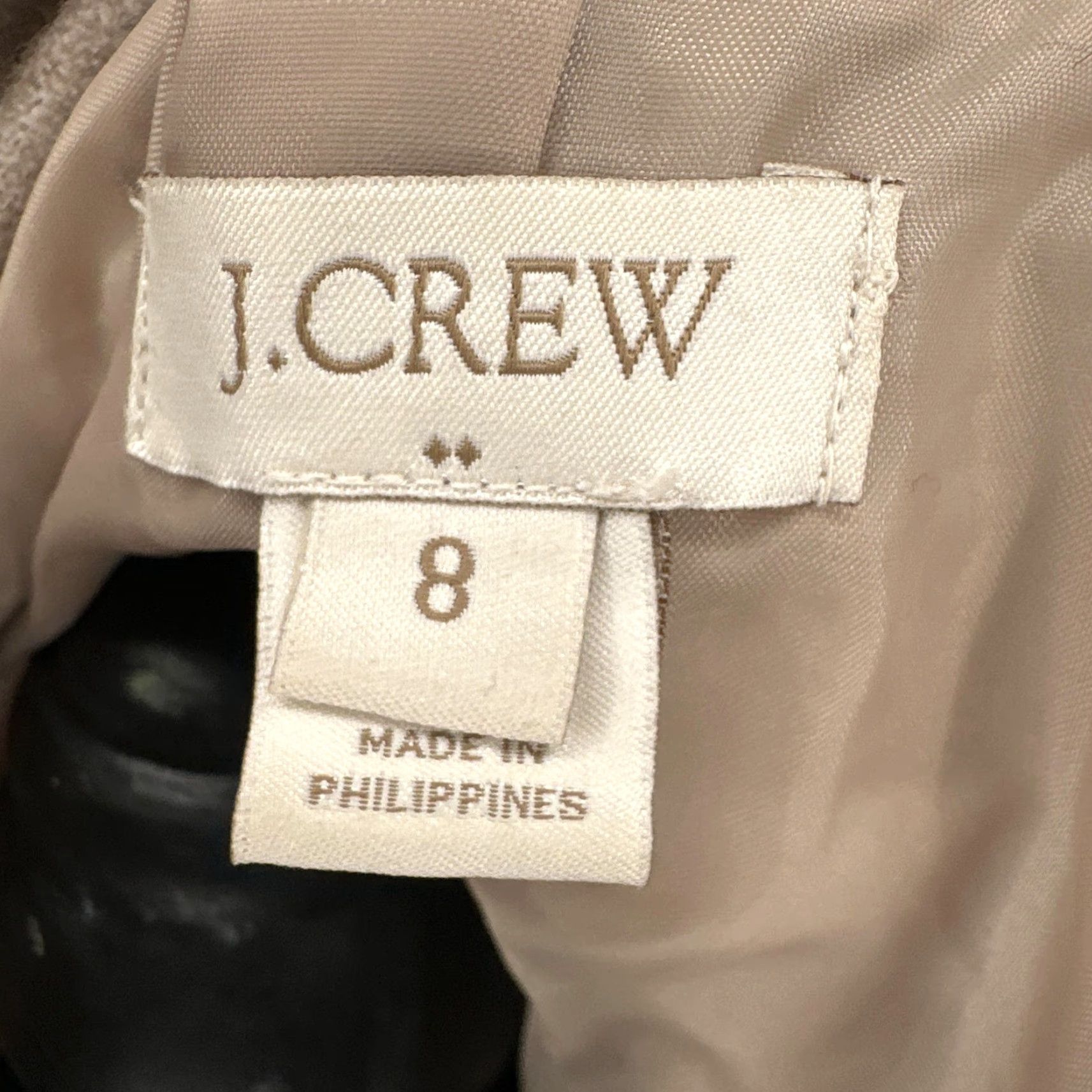 J.Crew J Crew Uptown Dress Coat Womens 8 Beige Wool Blend Funnel Neck Overcoat Warm Size M / US 6-8 / IT 42-44 - 7 Thumbnail