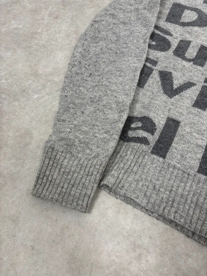 Diesel Diesel Grey Success Script Wool Sweater Size US S / EU 44-46 / 1 - 7 Thumbnail