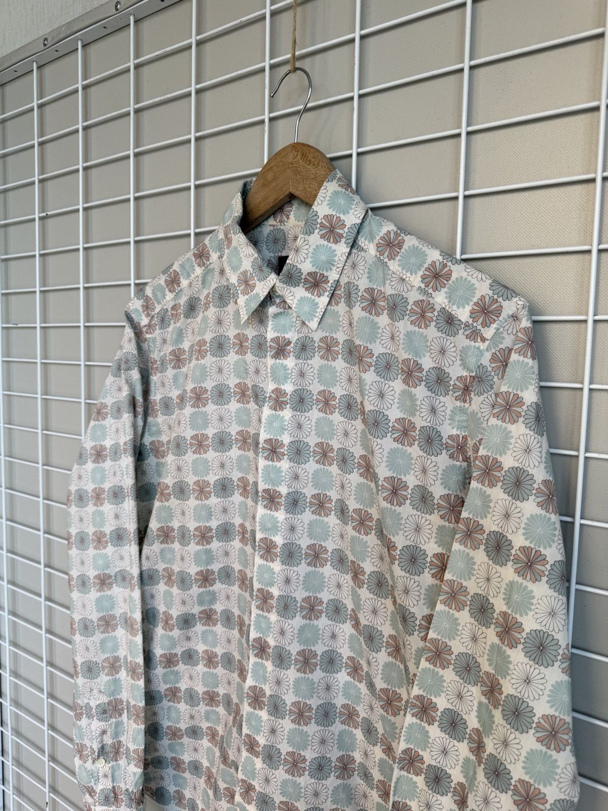Mulberry Mulberry Geometric Floral Print Button Shirt Mens Size S Size US S / EU 44-46 / 1 - 4 Thumbnail