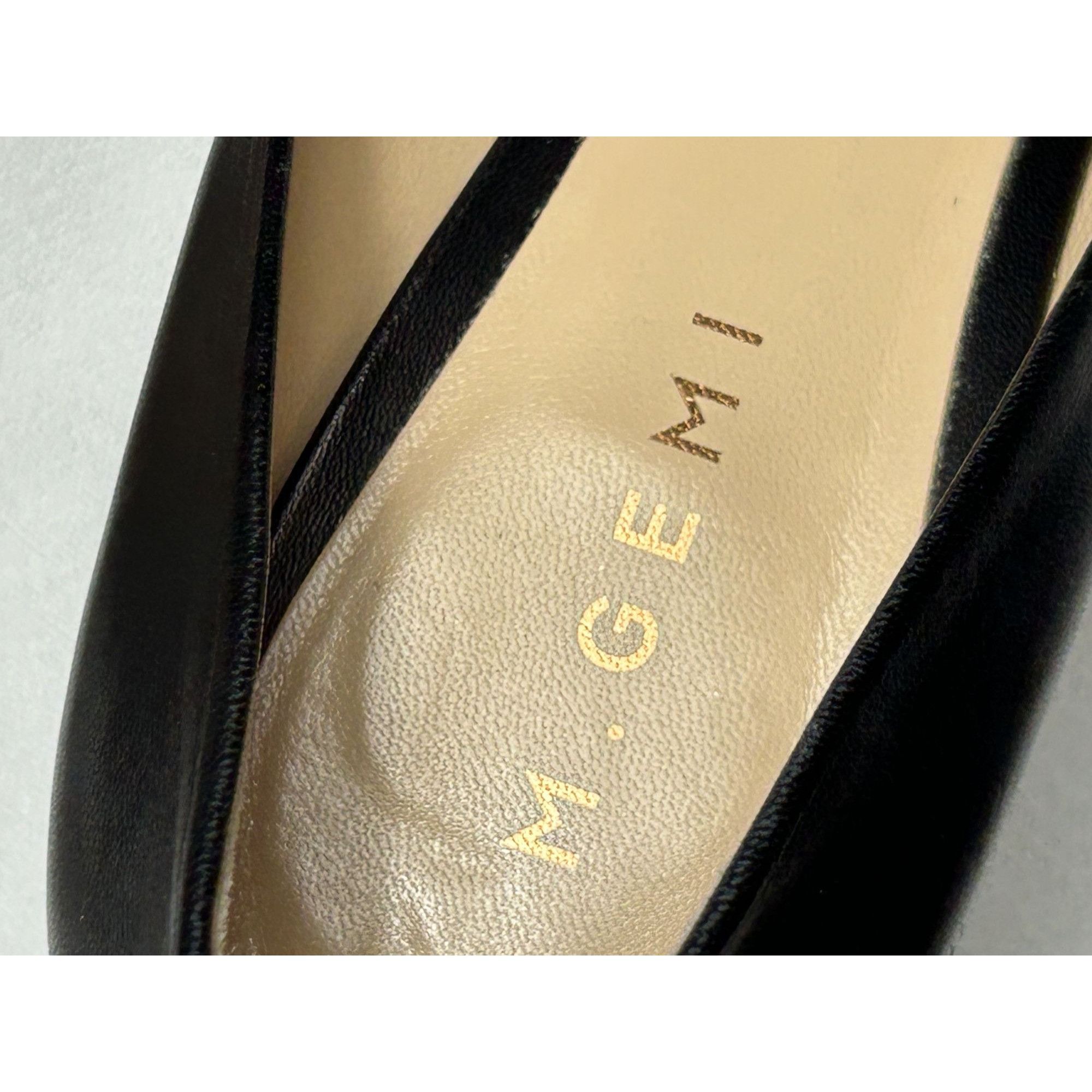 M.Gemi M. Gemi Esatto Nappa Leather 90mm Stiletto Pump in Black - S Size US 11 / IT 41 - 7 Thumbnail